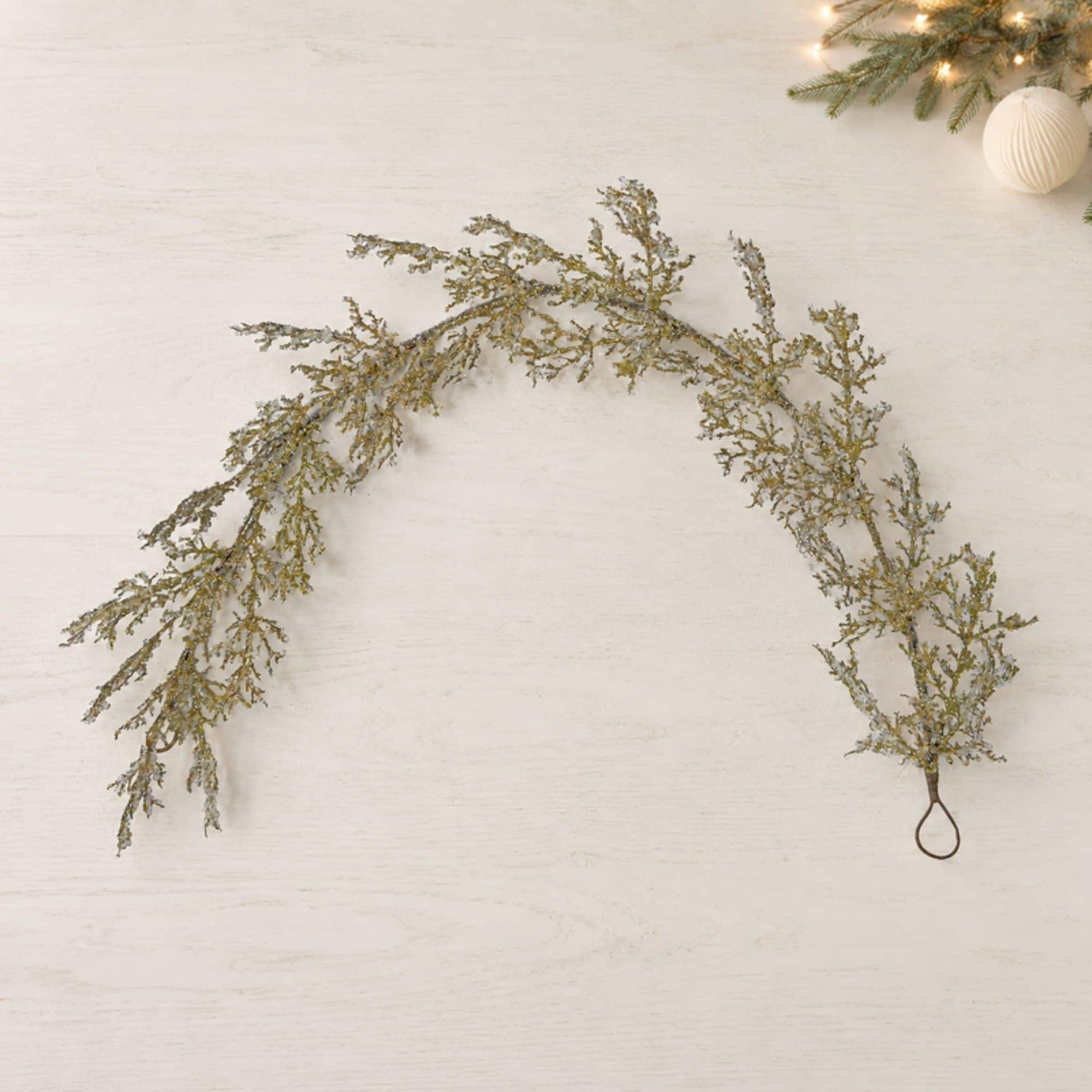 Melrose 5.25ft. Metallic Iced Pine Garland