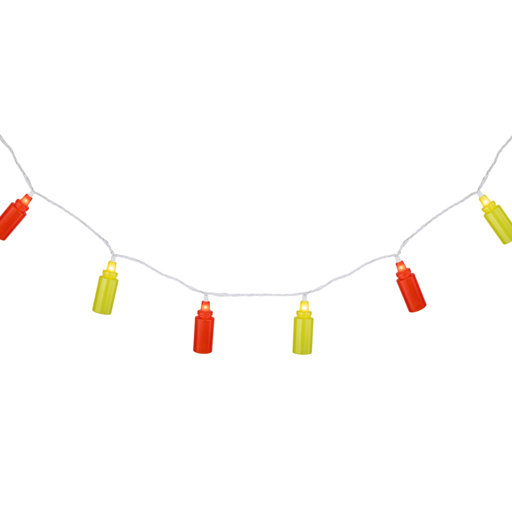 10ct. Ketchup & Mustard Squeeze Bottles Patio String Lights By Northlight in Red | 6 ft | Michaels®