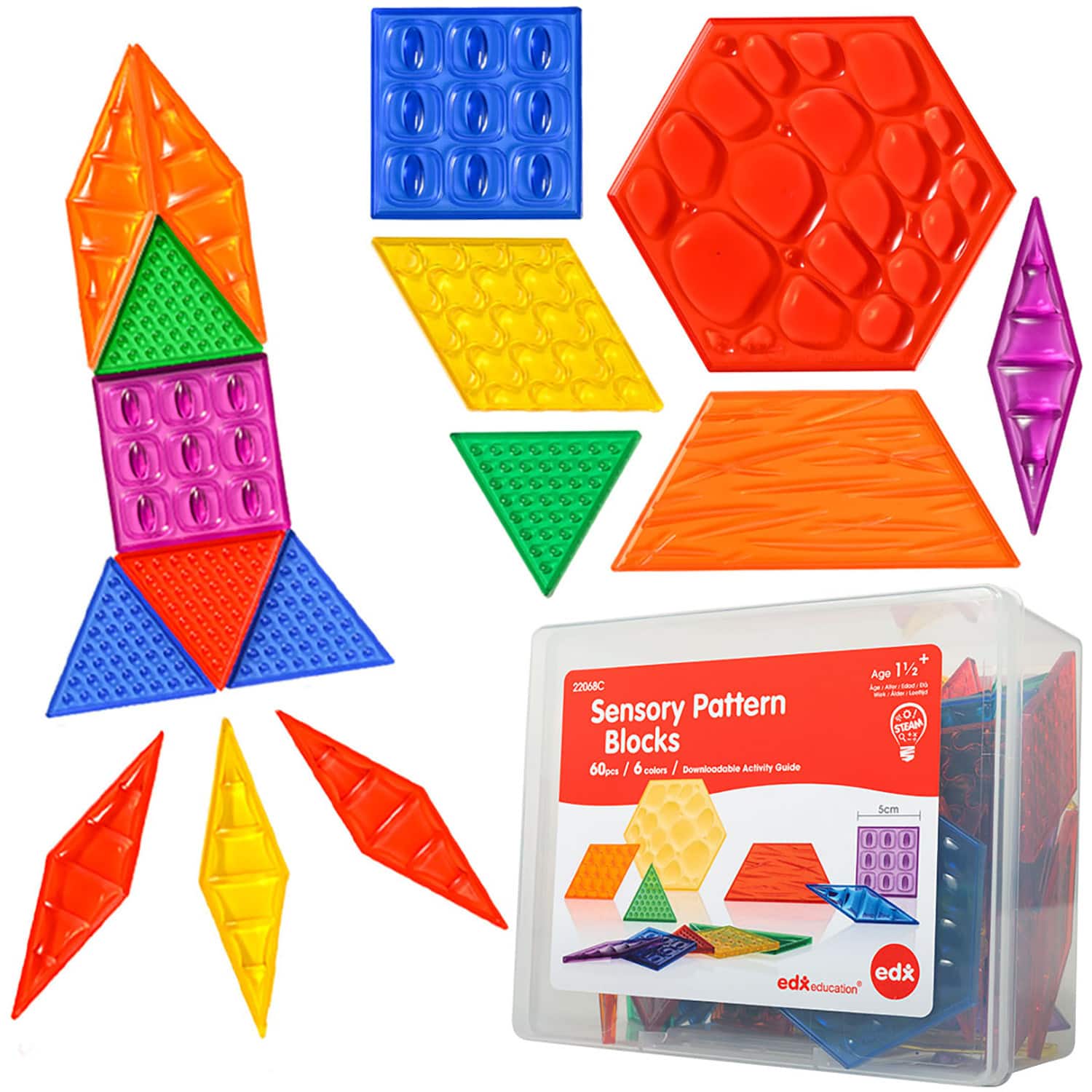 edxeducation® Sensory Building Blocks Set