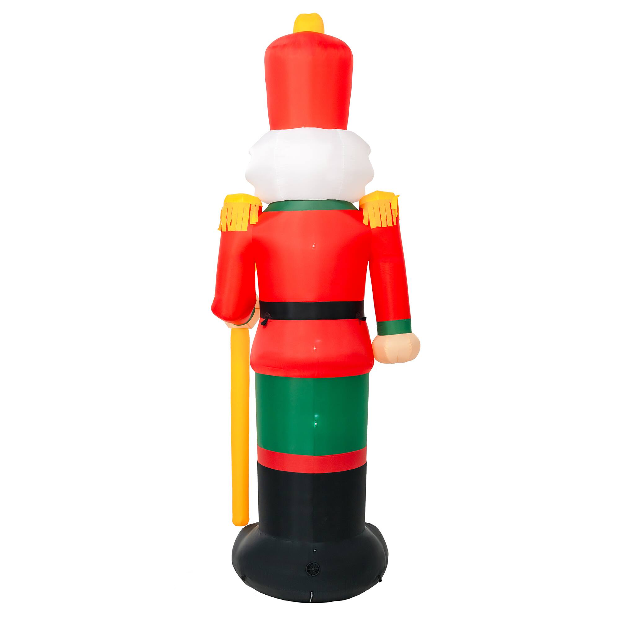 Glitzhome® 15FT Giant Lighted Inflatable Nutcracker Decor