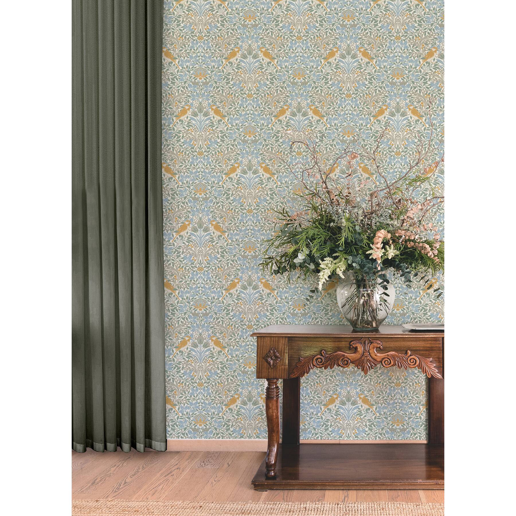 RoomMates Garden Aviary Peel & Stick Wallpaper