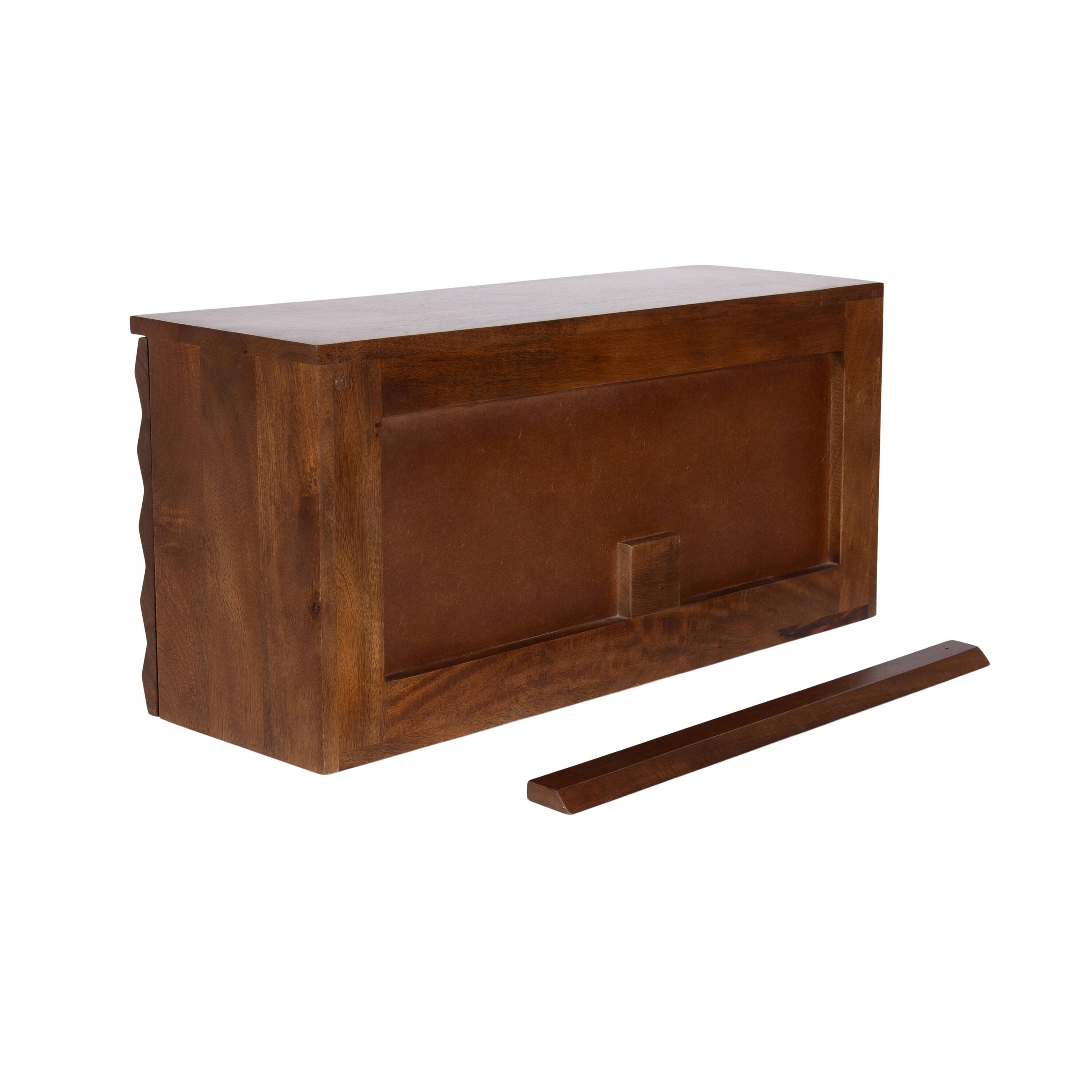 Kate and Laurel Semsa Two-Door Floating Wall Cabinet