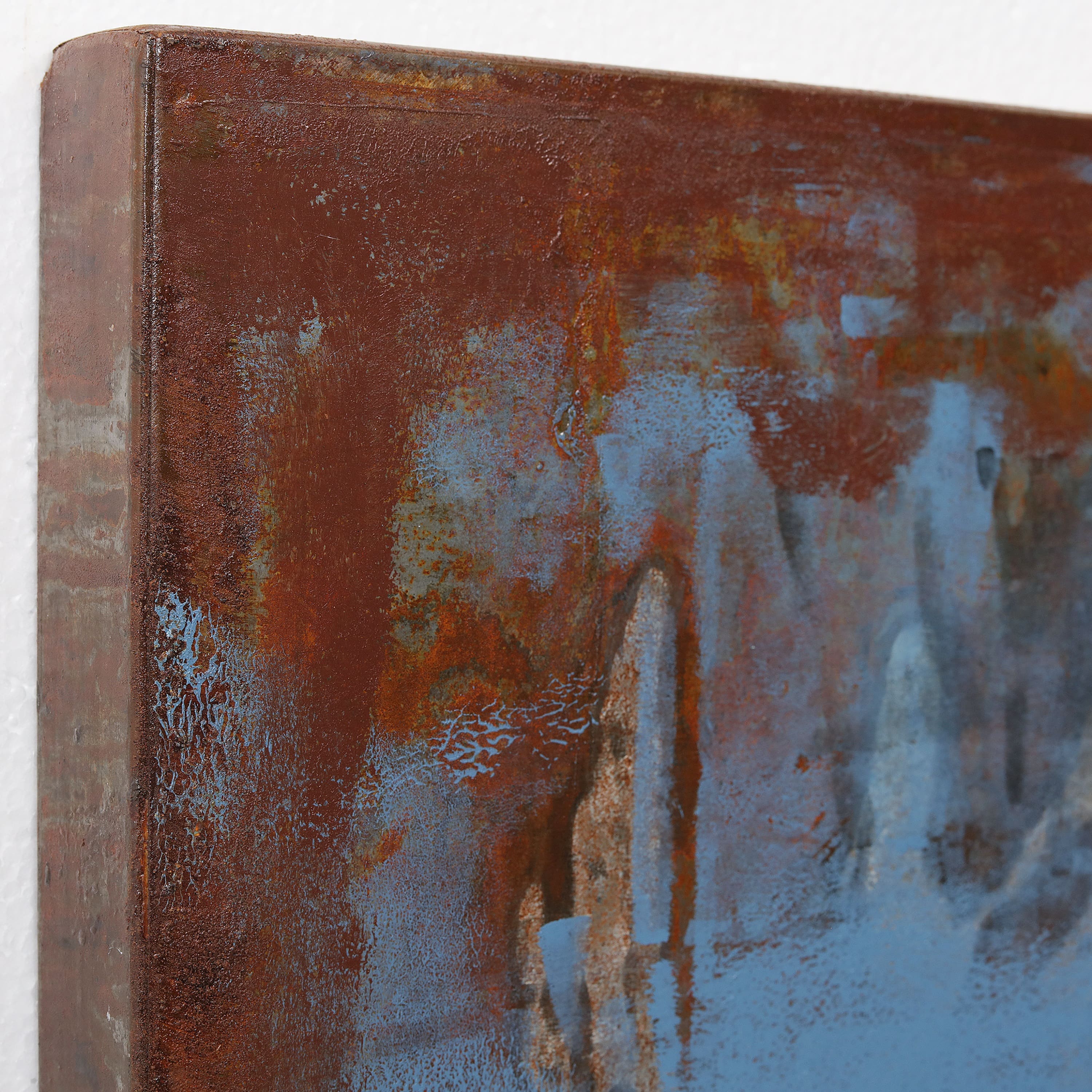 Empire Art Direct 32" x 32" Biking Mixed Media 3D Iron Hand Painted Dimensional Wall Sculpture