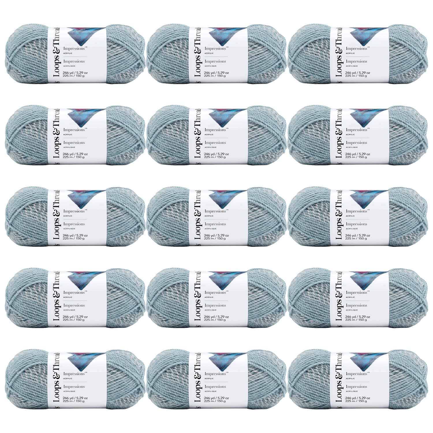 15 Pack: Impressions™ Yarn by Loops & Threads