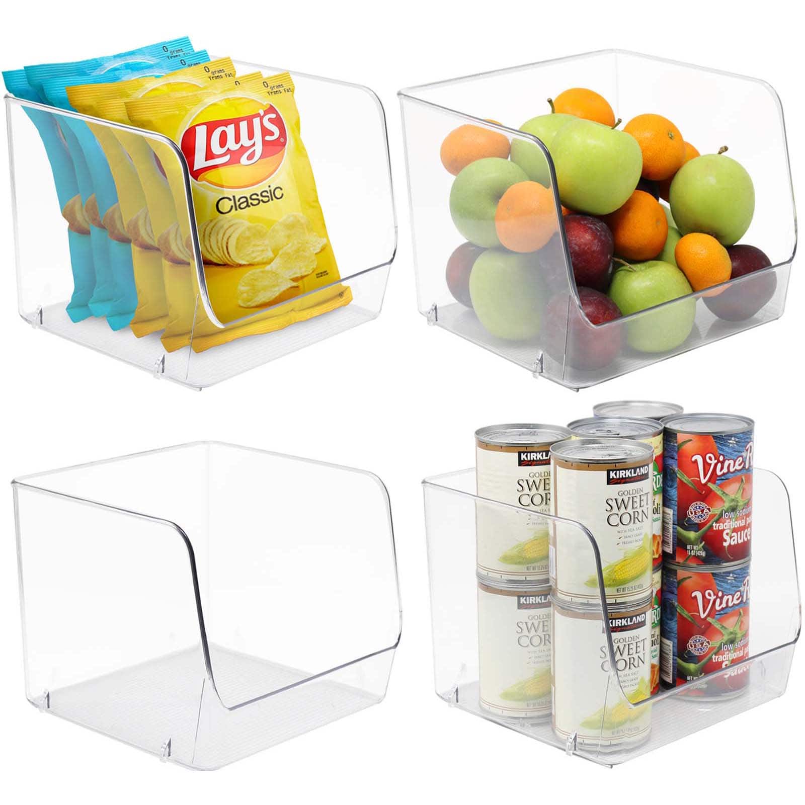 Sorbus Open Storage Bins, 4ct.