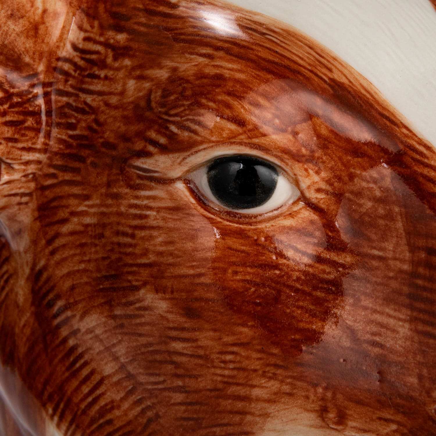 Hello Honey® 12.5" Brown & White Hand-Painted Decorative Stoneware Cow Vase