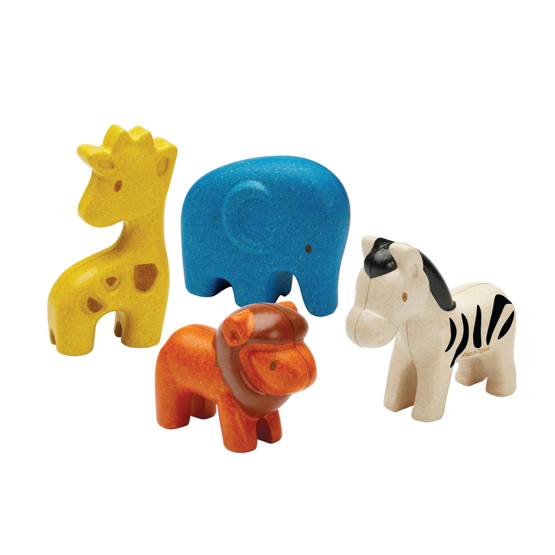 PlanToys Wild Animals Wooden Playset