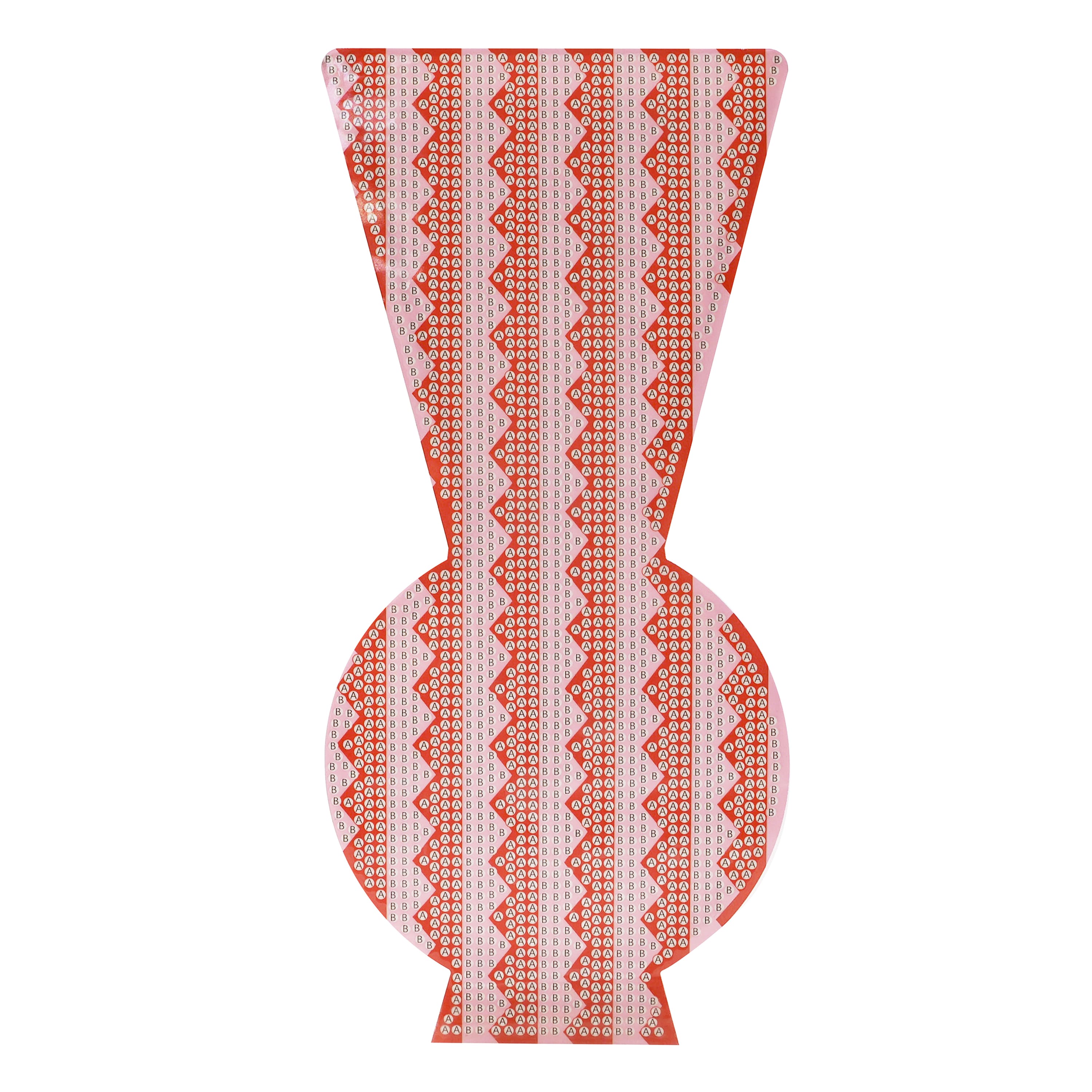 Jonathan Adler x Michaels Pink Zig Zag Stripe Diamond Art Vase Kit