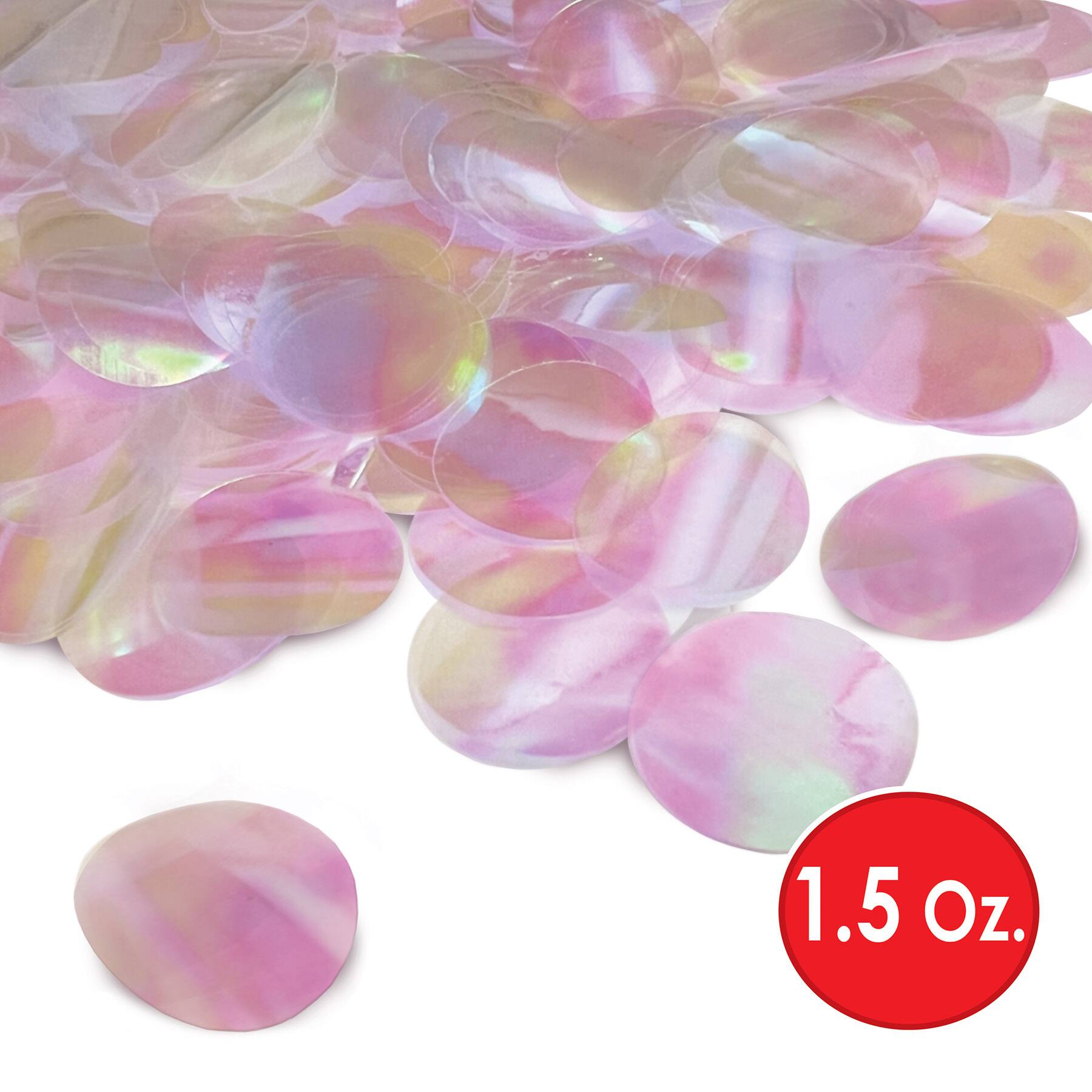 Beistle 1/2oz. Opalescent Metallic Deluxe Dot Confetti Packs, 3ct.