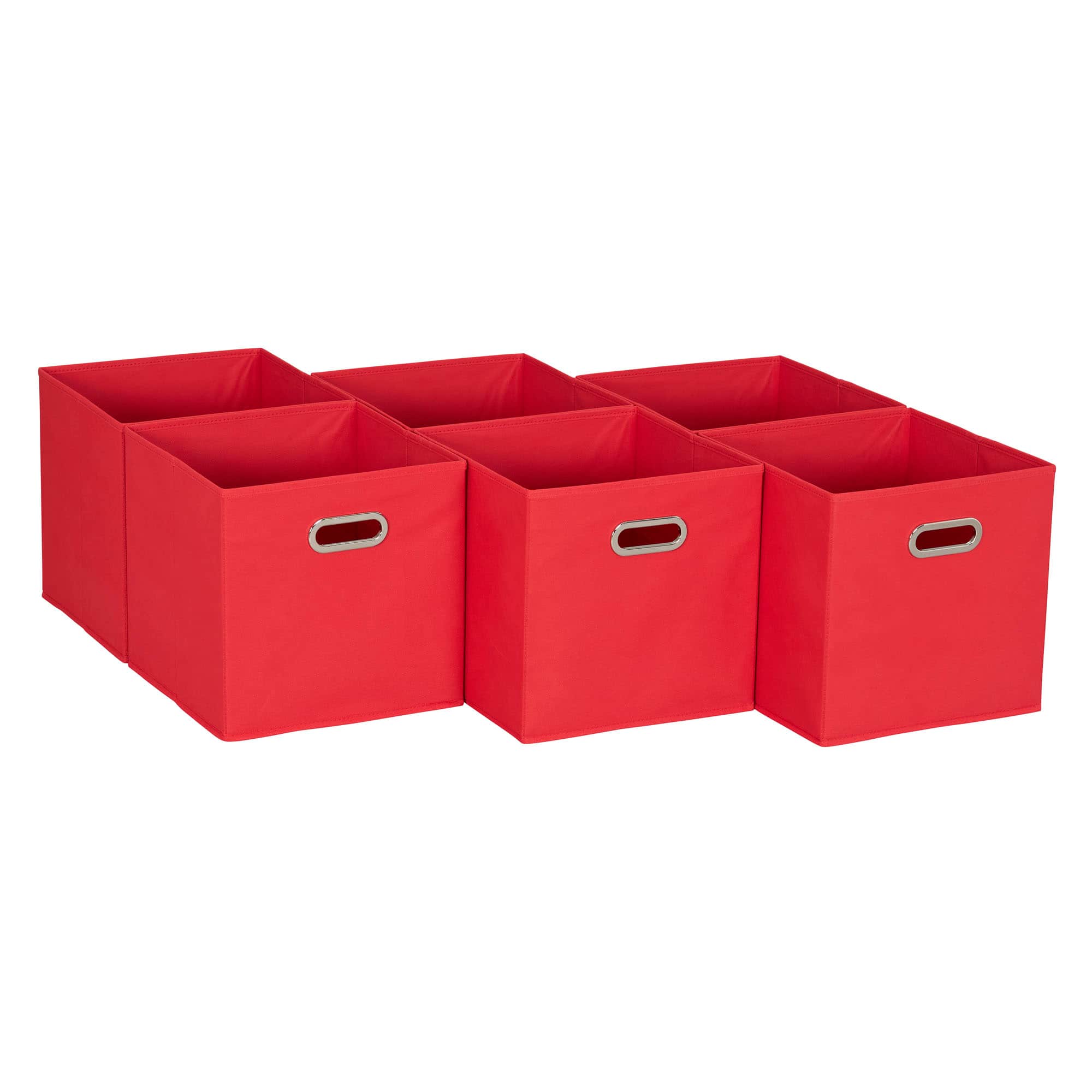 6 Pack Household Essentials 11" Fabric Storage Bins