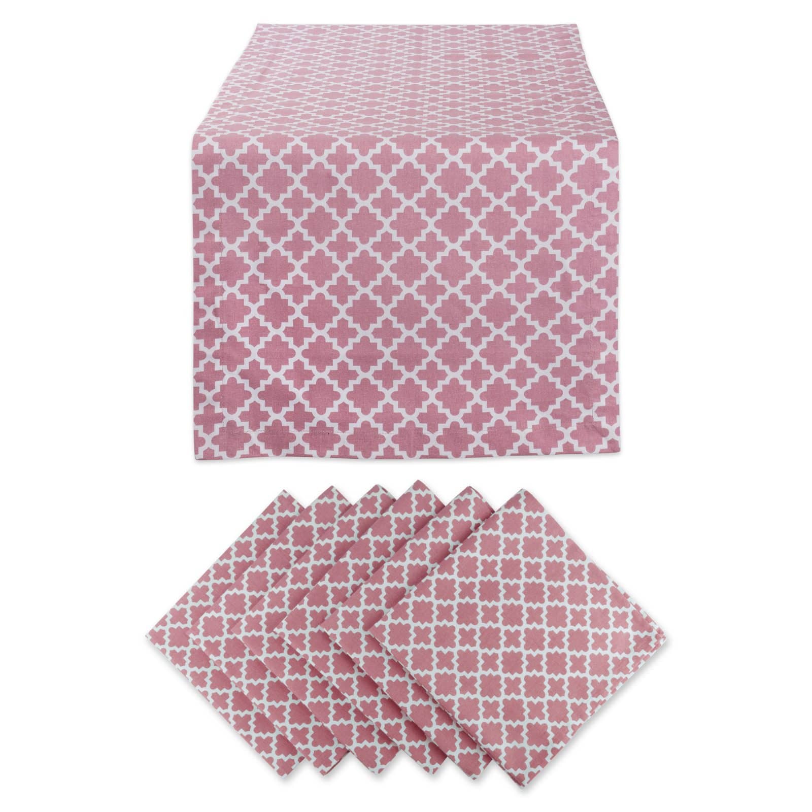 DII® Lattice Table Runner & Napkins Set