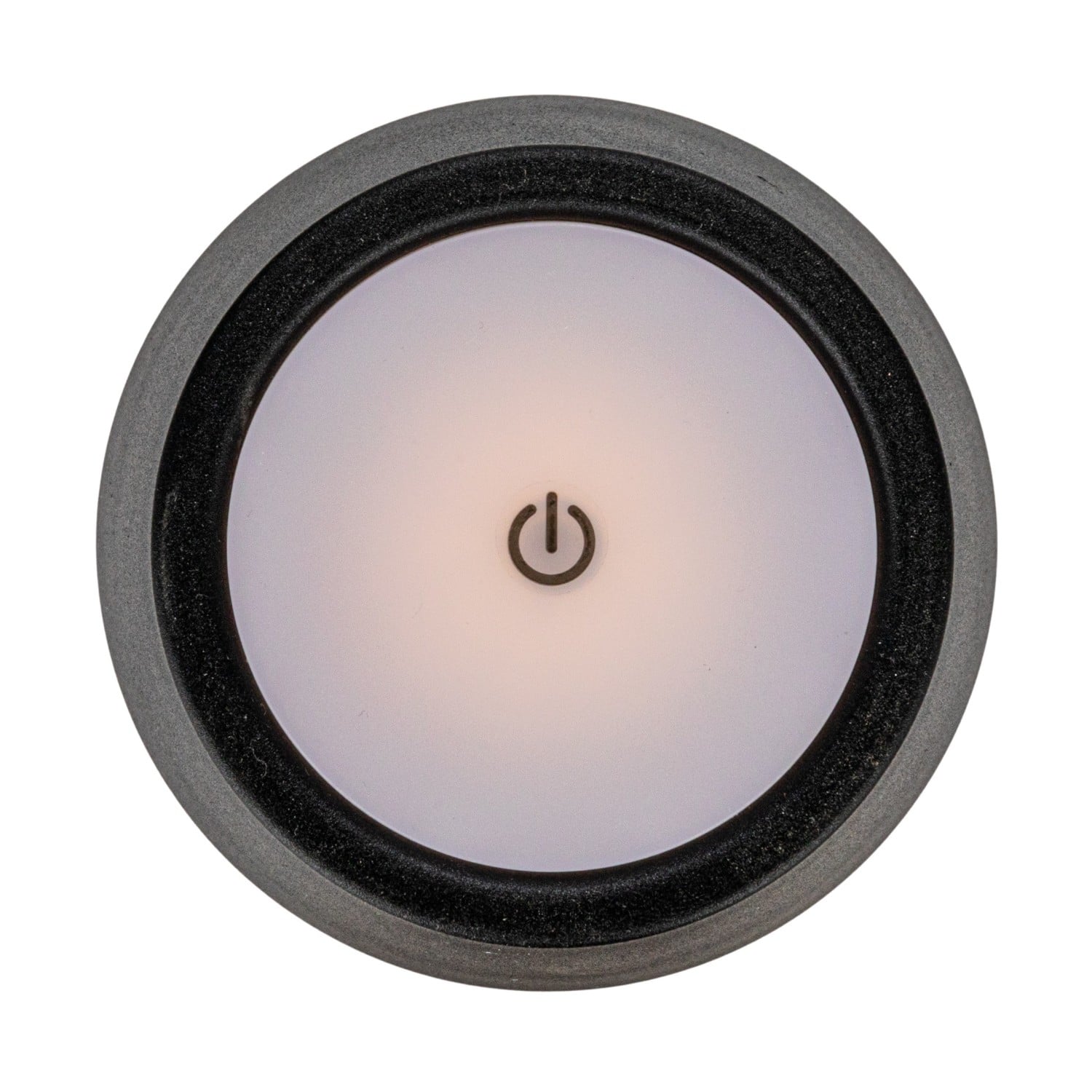 Hello Honey® 14.5" Black Round Metal LED Rechargeable Table Lamp