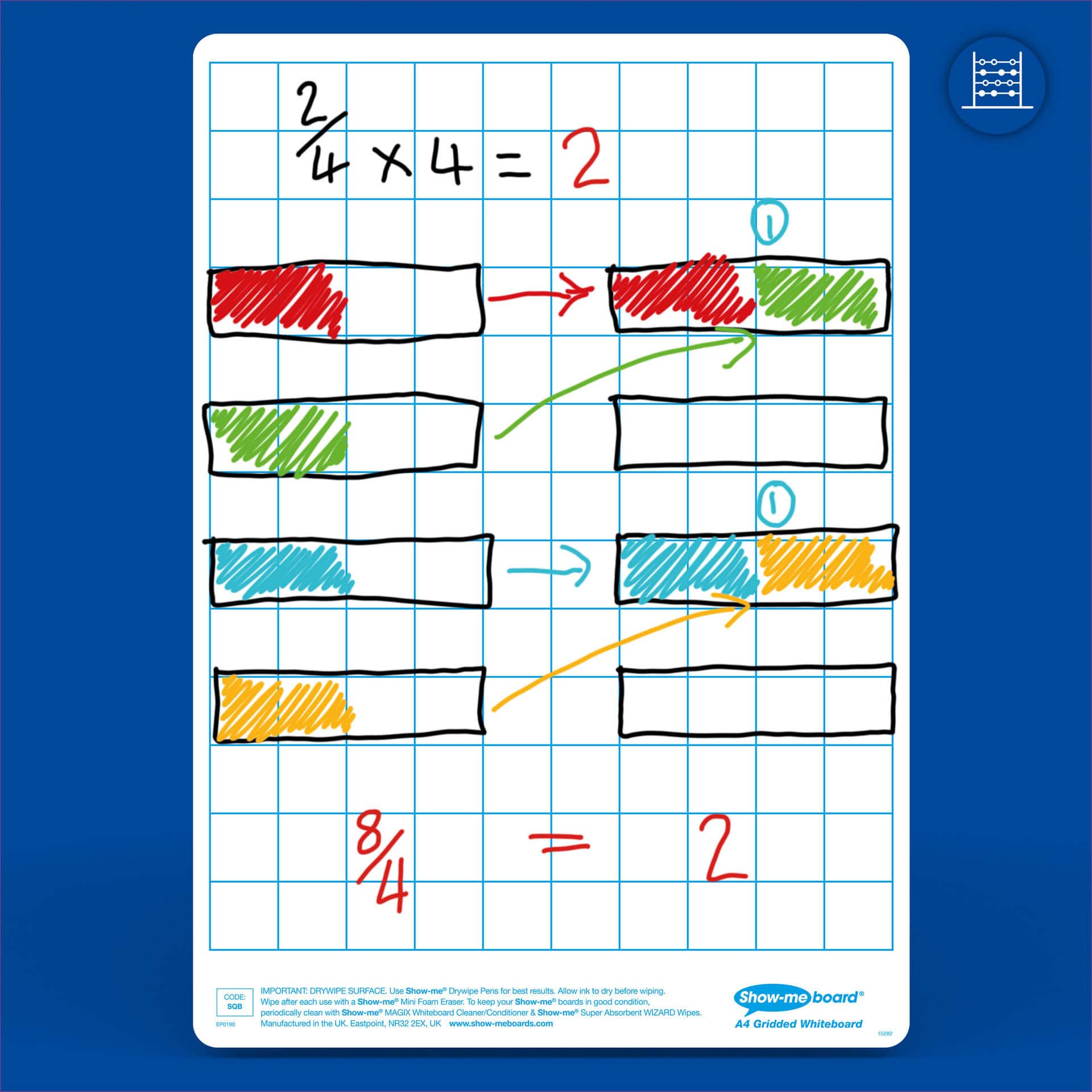 Show-me® A4 Lined/Gridded Lapboards Bulk Box Set