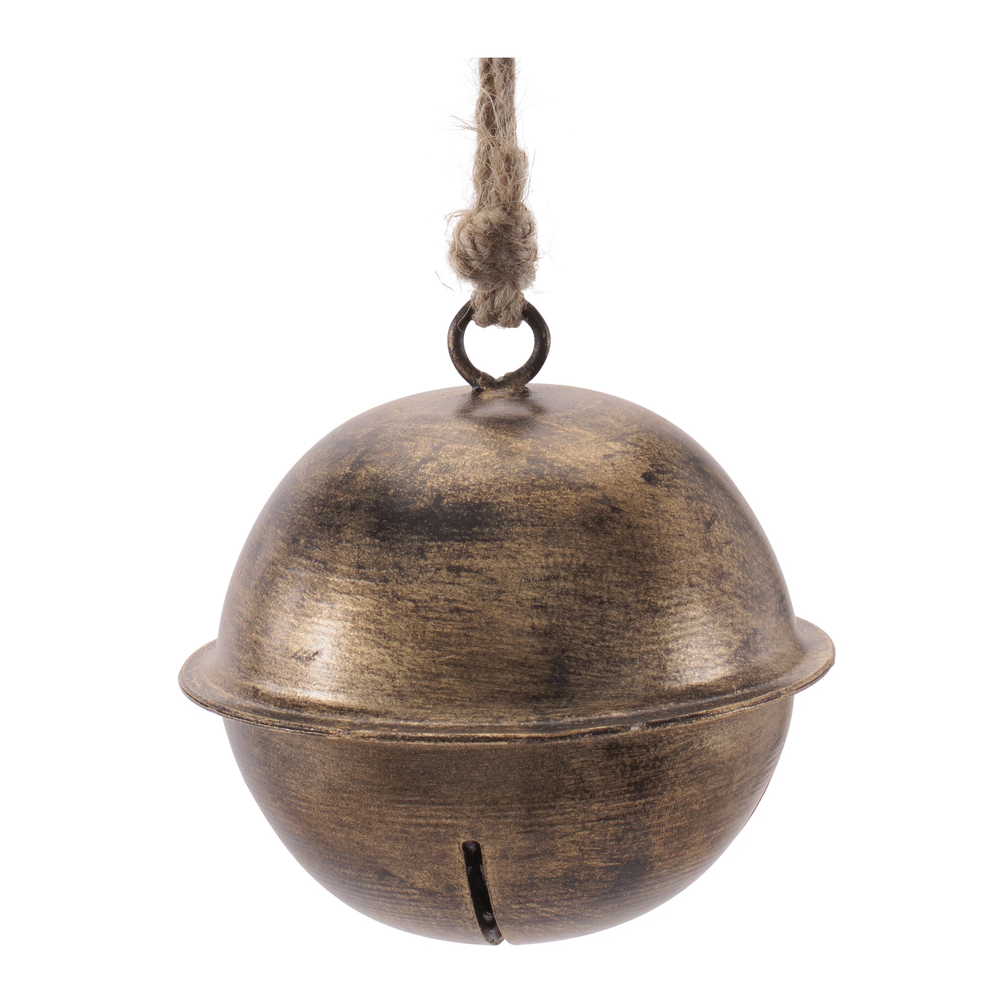 Melrose Bronze Iron & Jute Bell Ornament Set