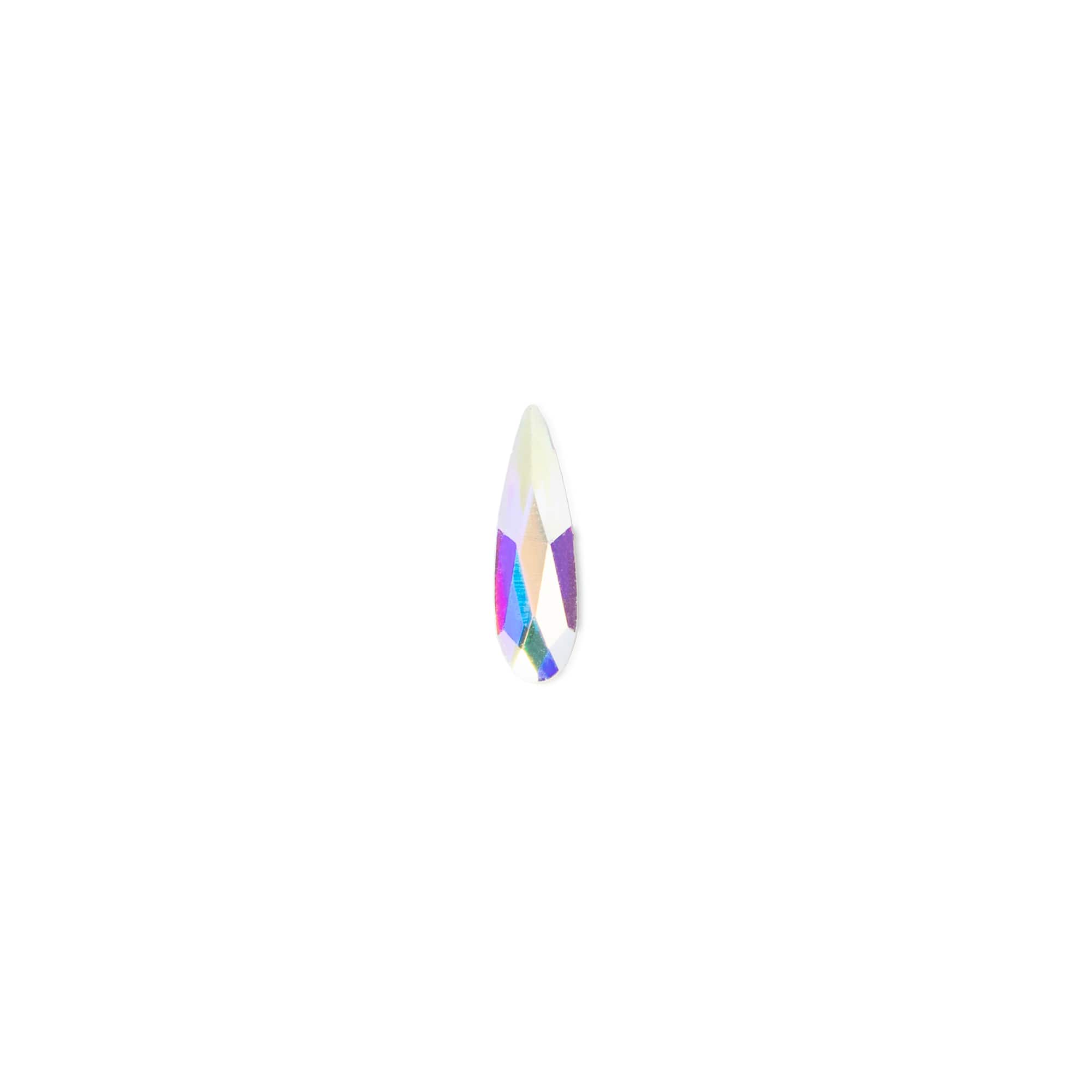 6mm Crystal AB Raindrop Glue-On Austrian Crystals by Bead Landing™, 10ct.