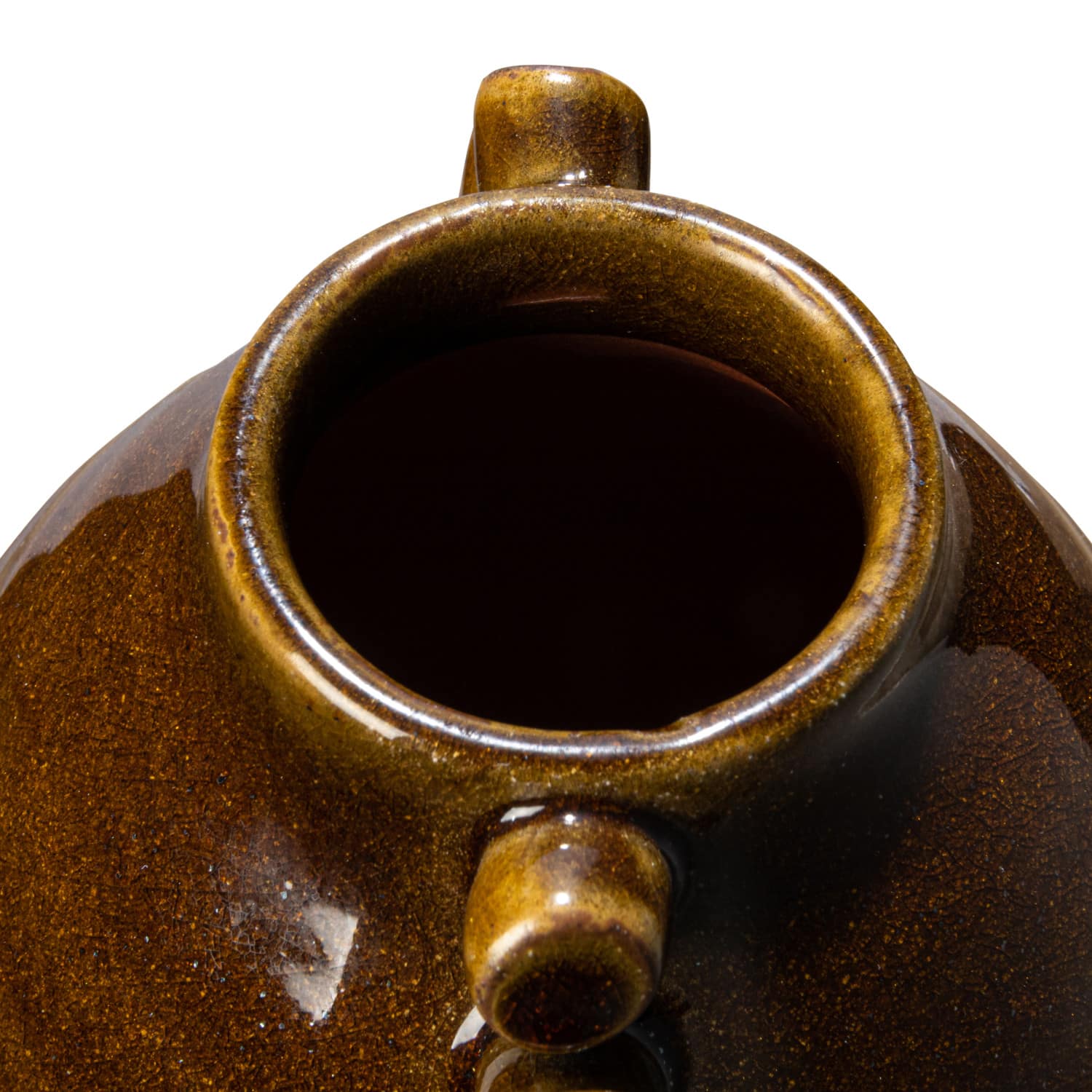 Hello Honey® 7" Brown Terra Cotta Vase with Hobnails