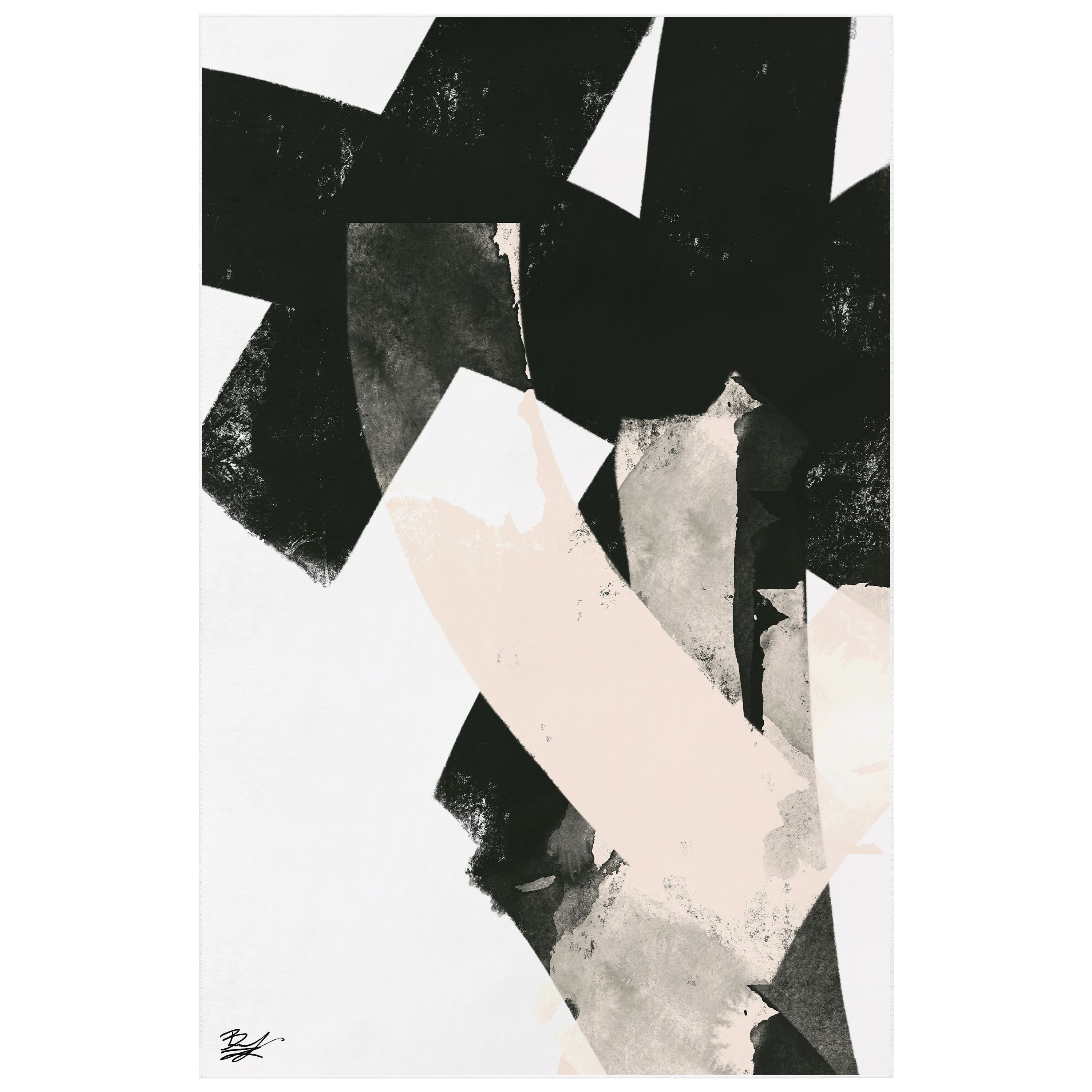 Empire Art Direct 5ft. x 7.5ft. Nordic II B Tapis D'Art Washable Abstract Area Rug