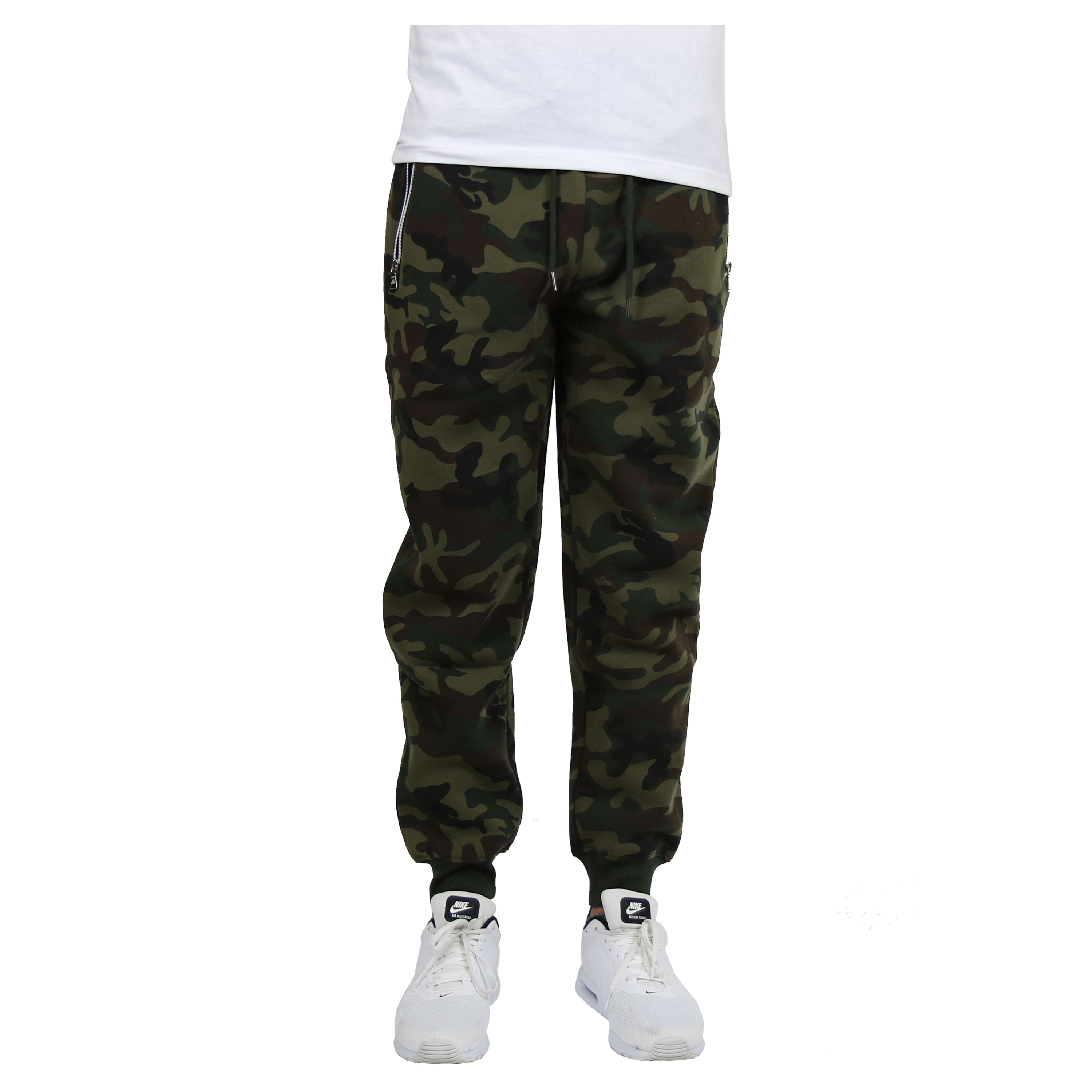Galaxy by Harvic Men's Fleece-Lined Jogger Sweatpants With Zipper Pockets