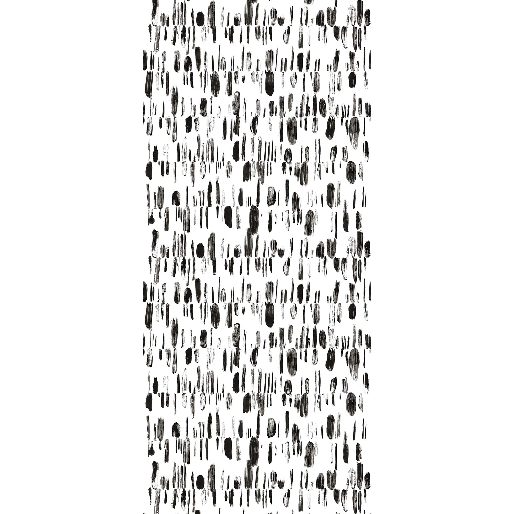 Katie Hunt Black Bold Brush Strokes Wall Mural