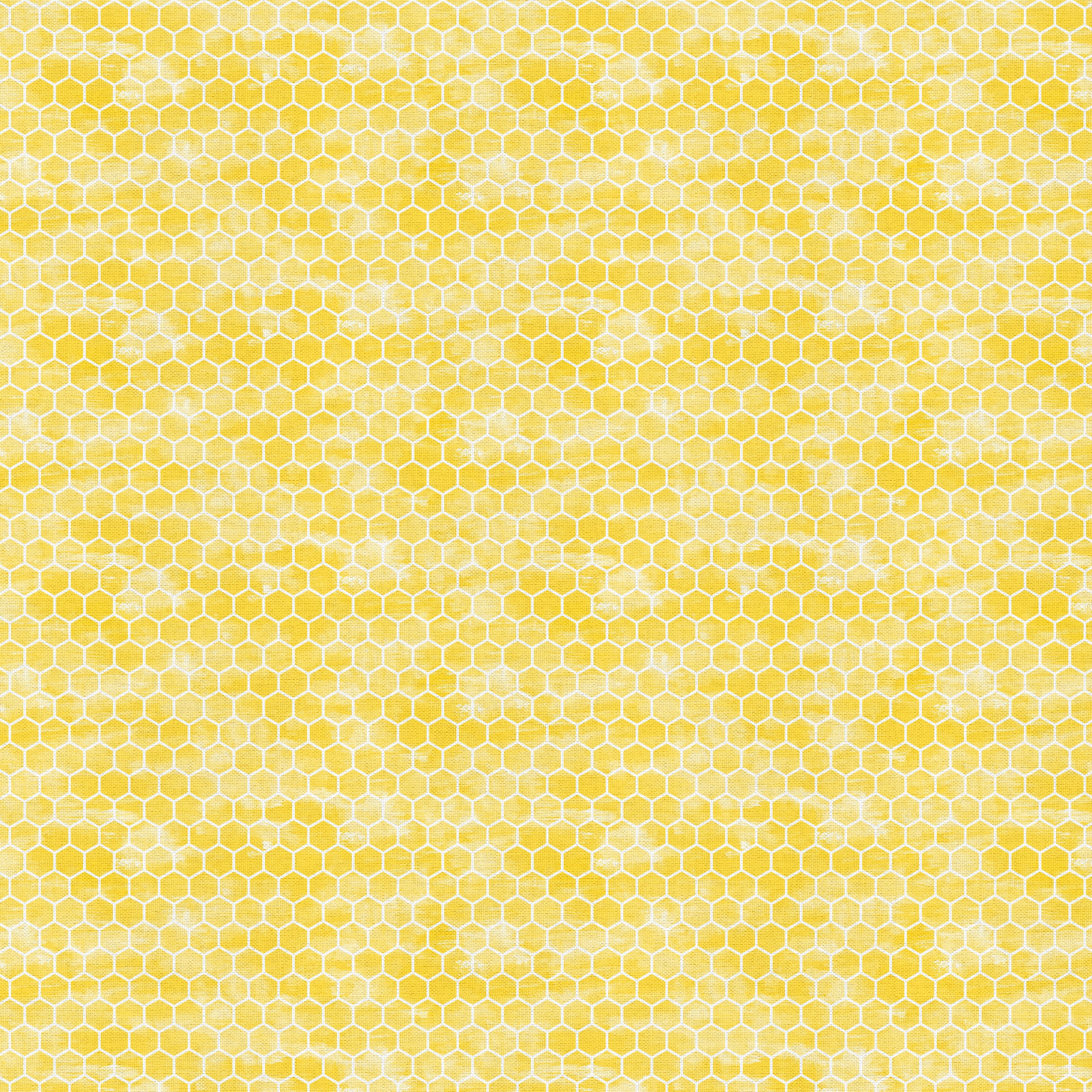 Yellow Honeycomb Cotton Fabric Bundle by Loops & Threads™