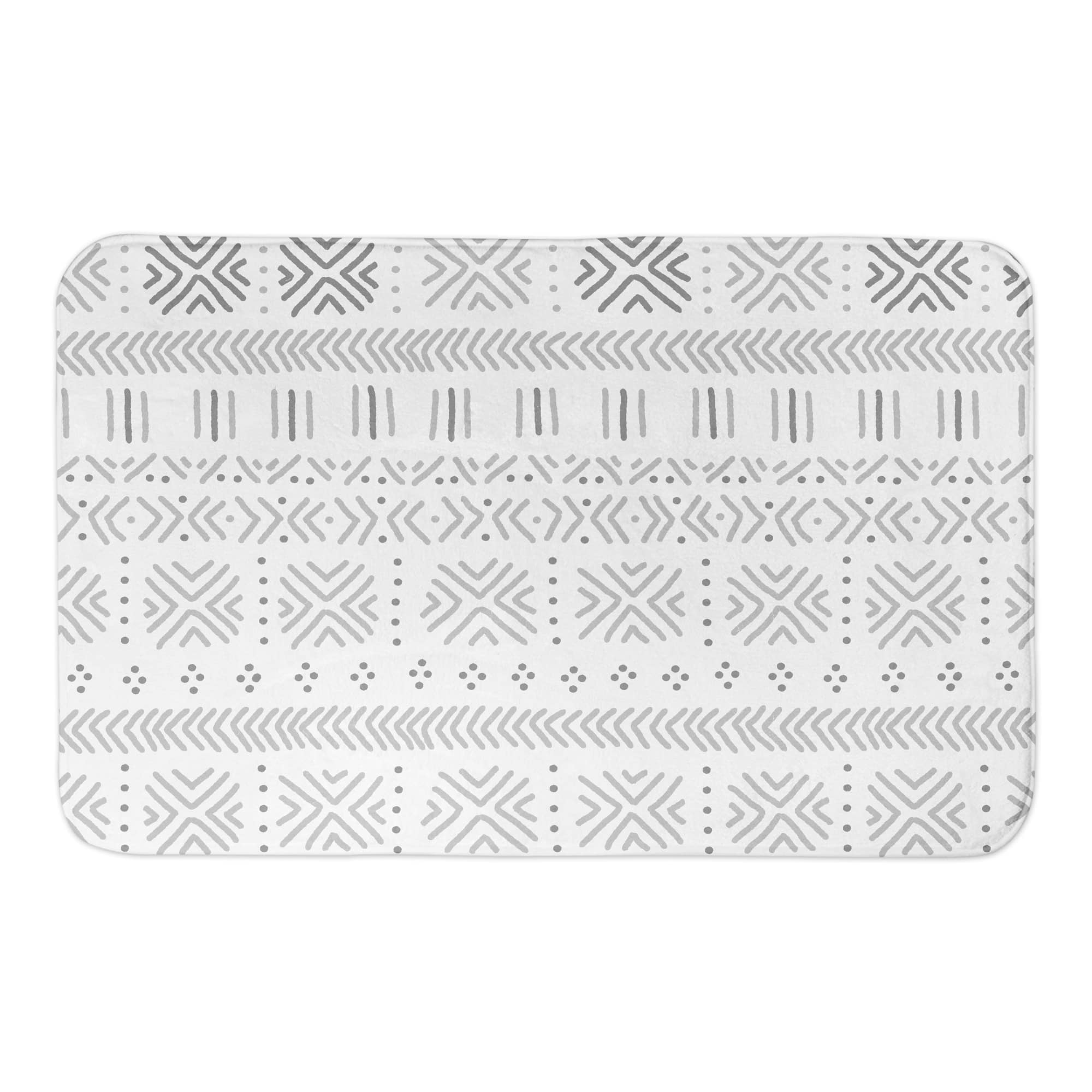 Mudcloth 34" x 21" Bath Mat