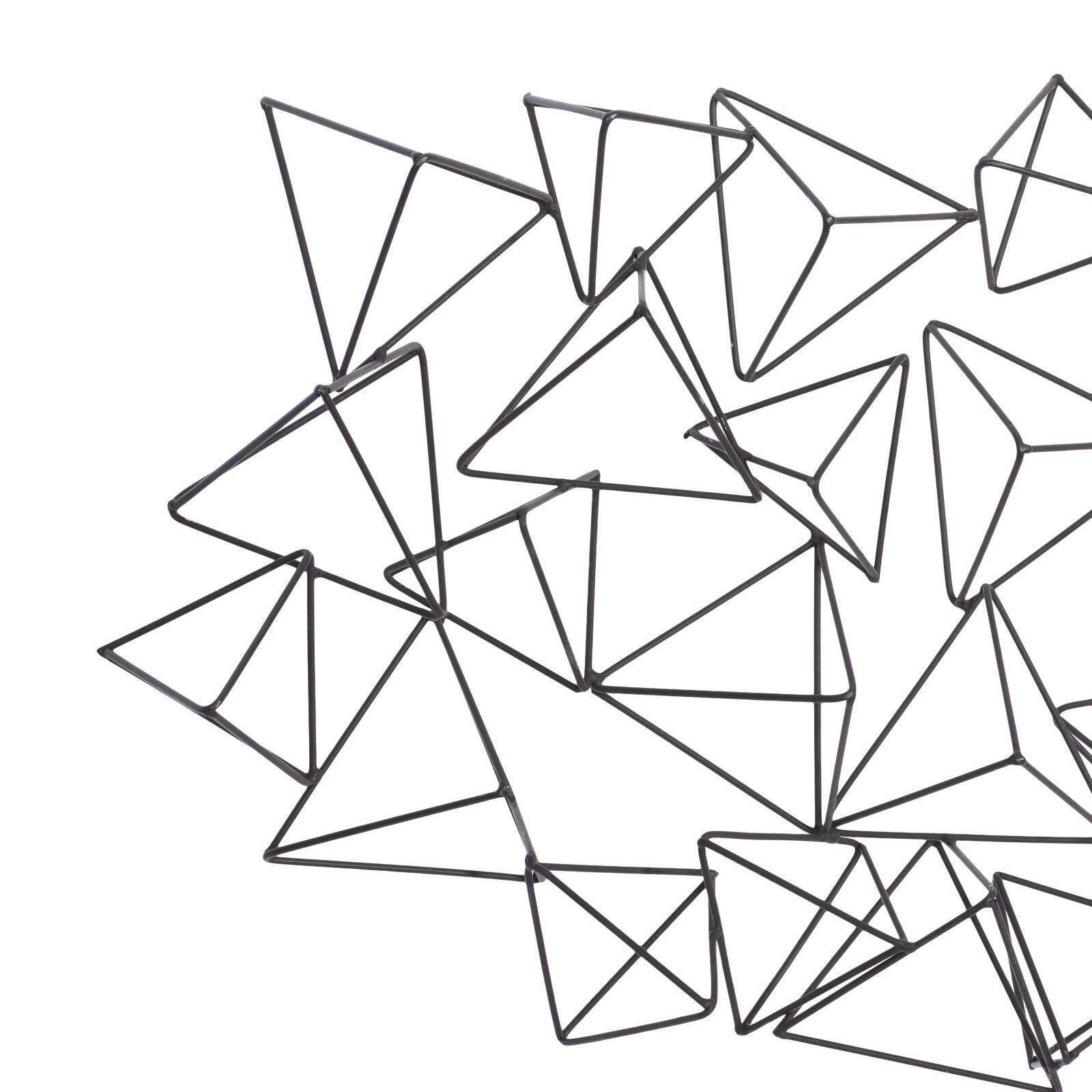 Black Geometric Modern Metal Wall Décor