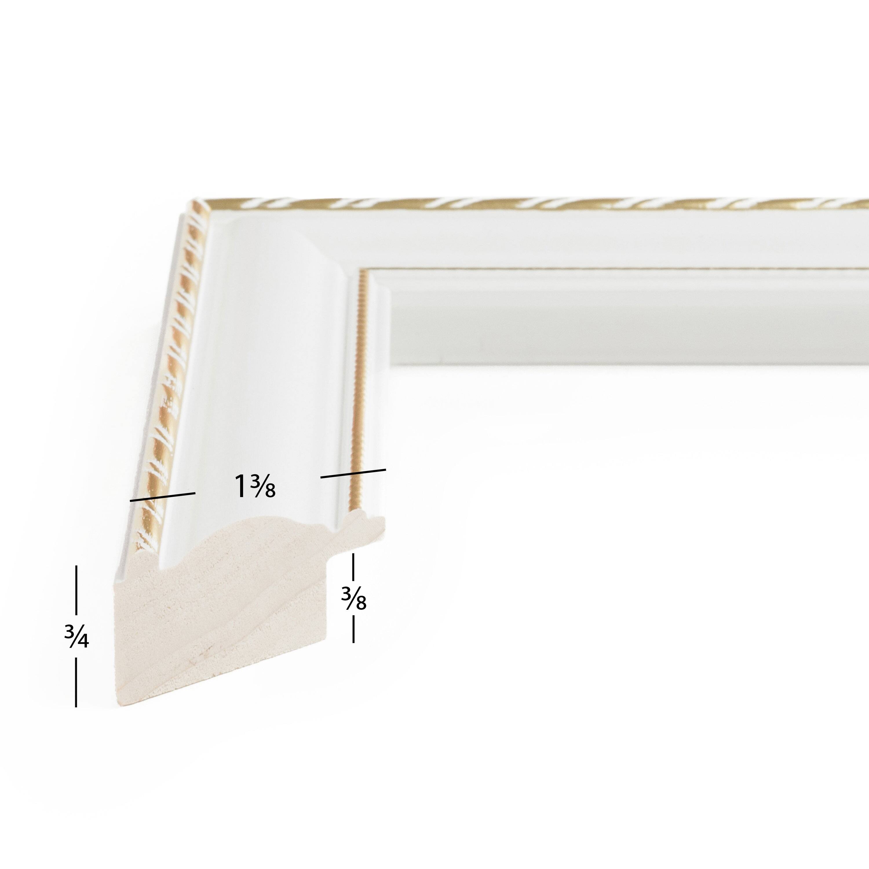 2 Pack Craig Frames Victoria White and Gold Picture Frame
