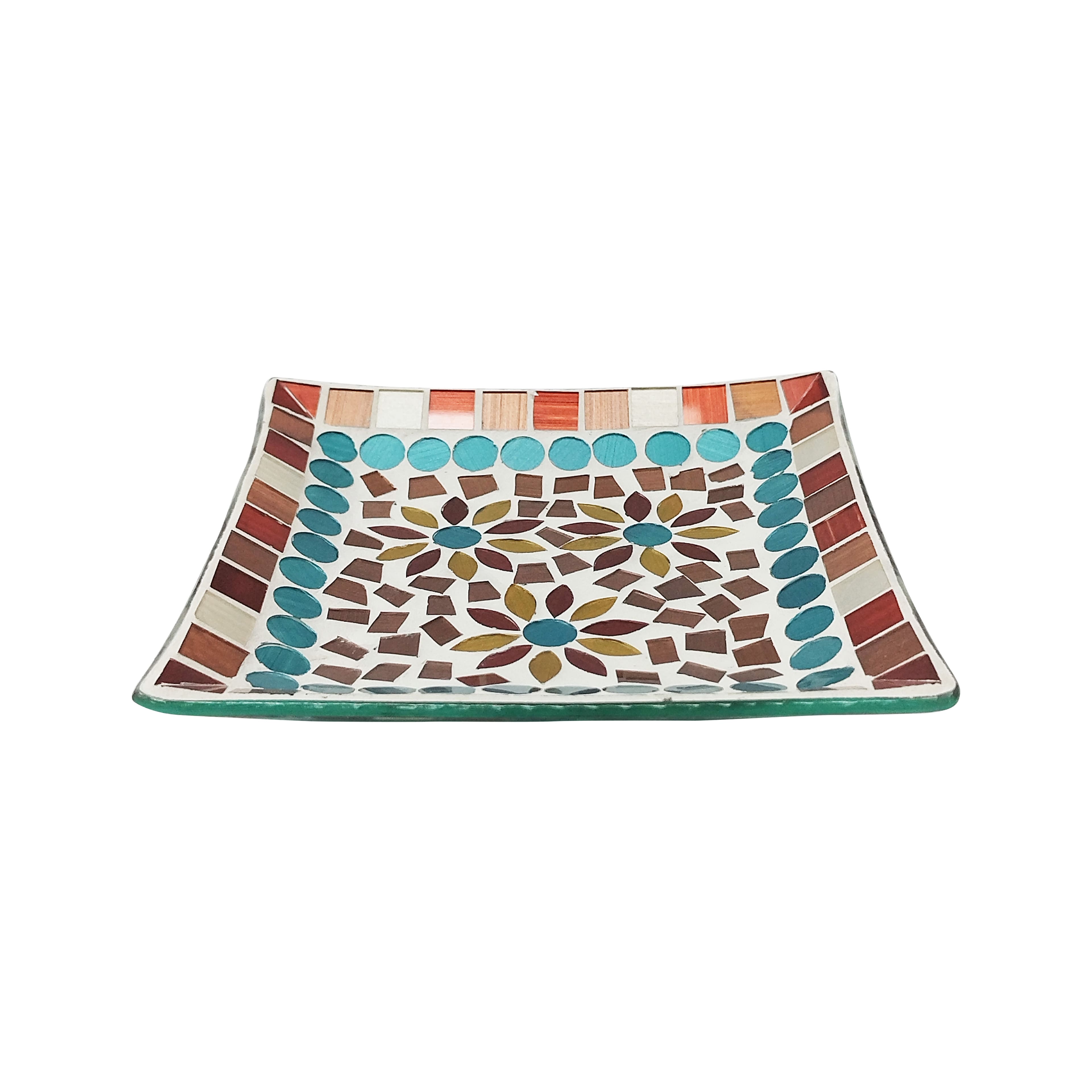 Square Mosaic Glass Trinket Dish by Ashland®