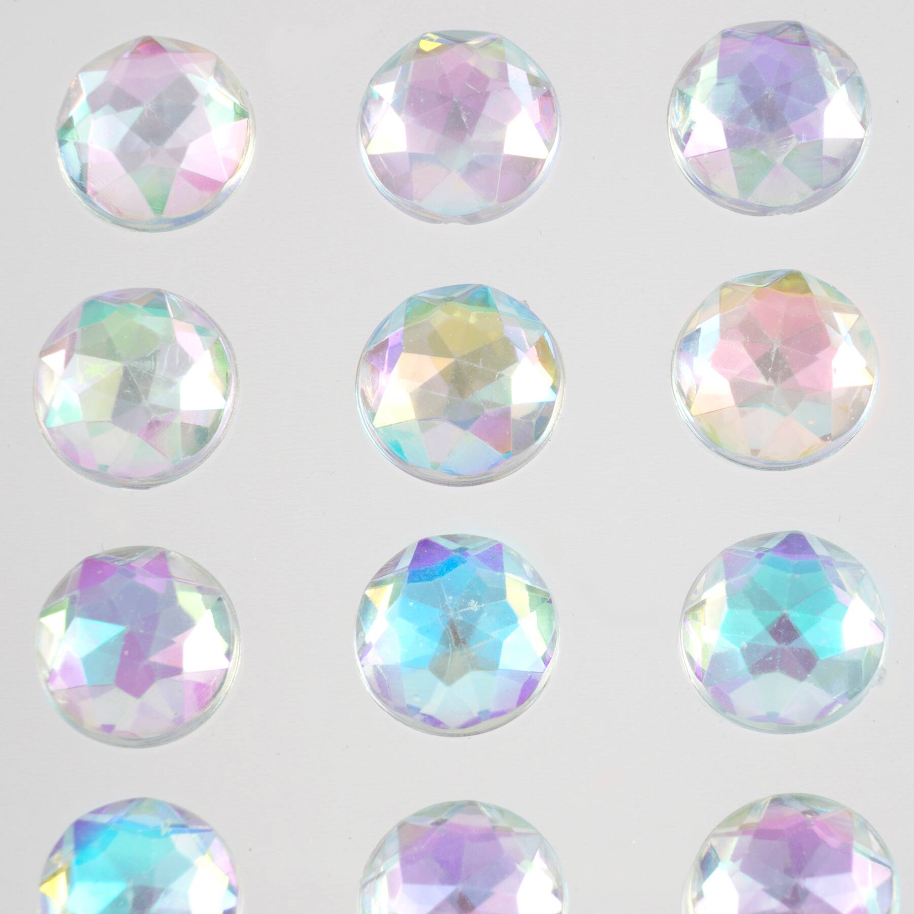 12 Pack: Clear Round Rhinestone Stickers by Recollections™