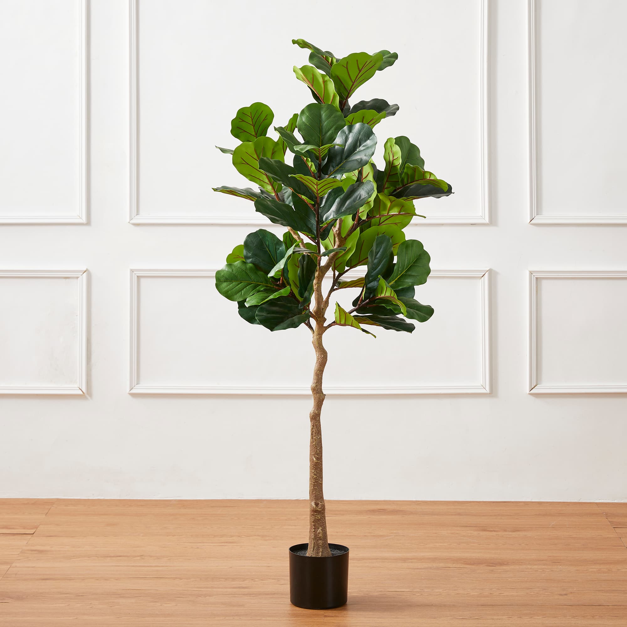 Glitzhome® 5ft. Faux Fiddle Leaf Fig Tree in Pot
