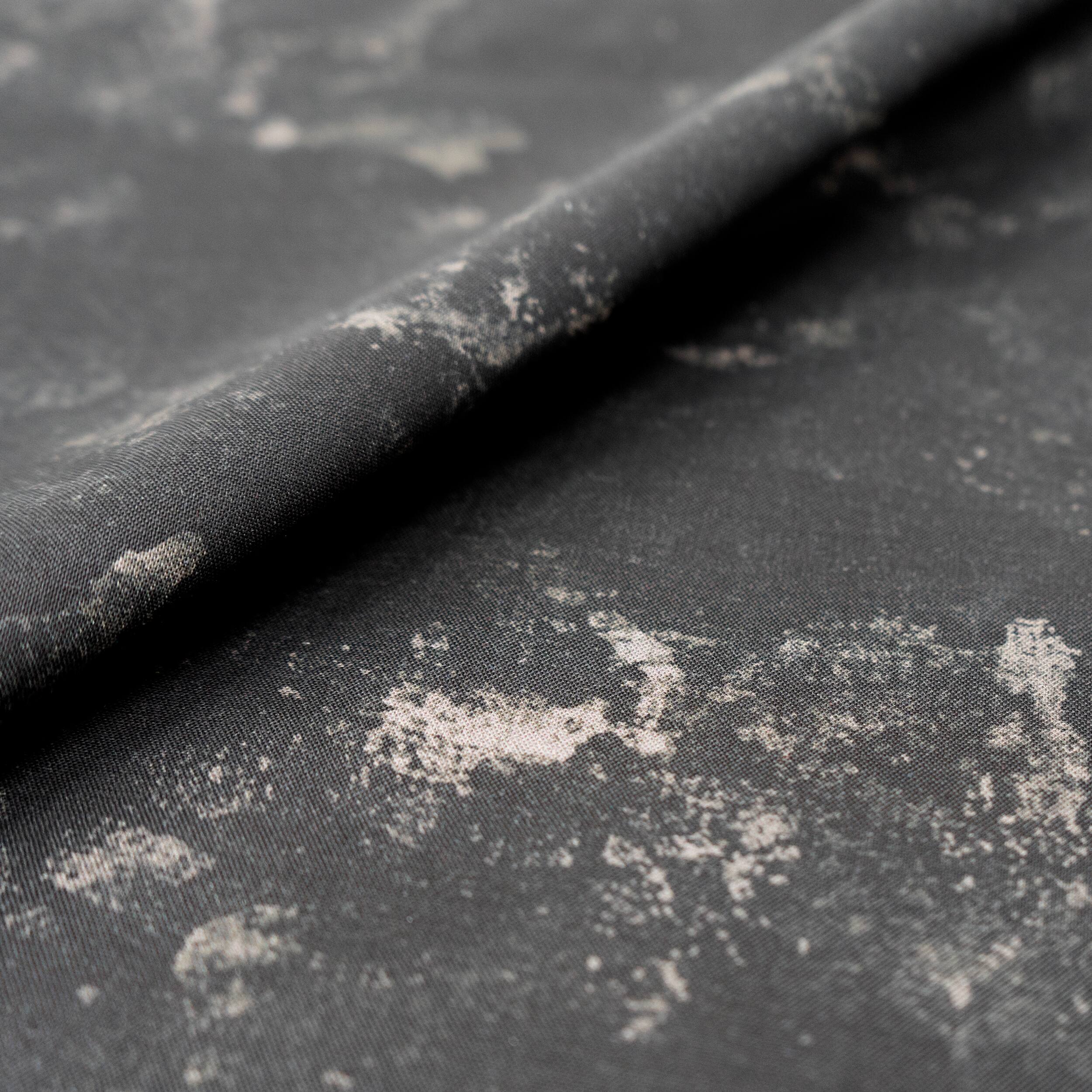 SINGER Black Grunge Tonal Print Cotton Fabric