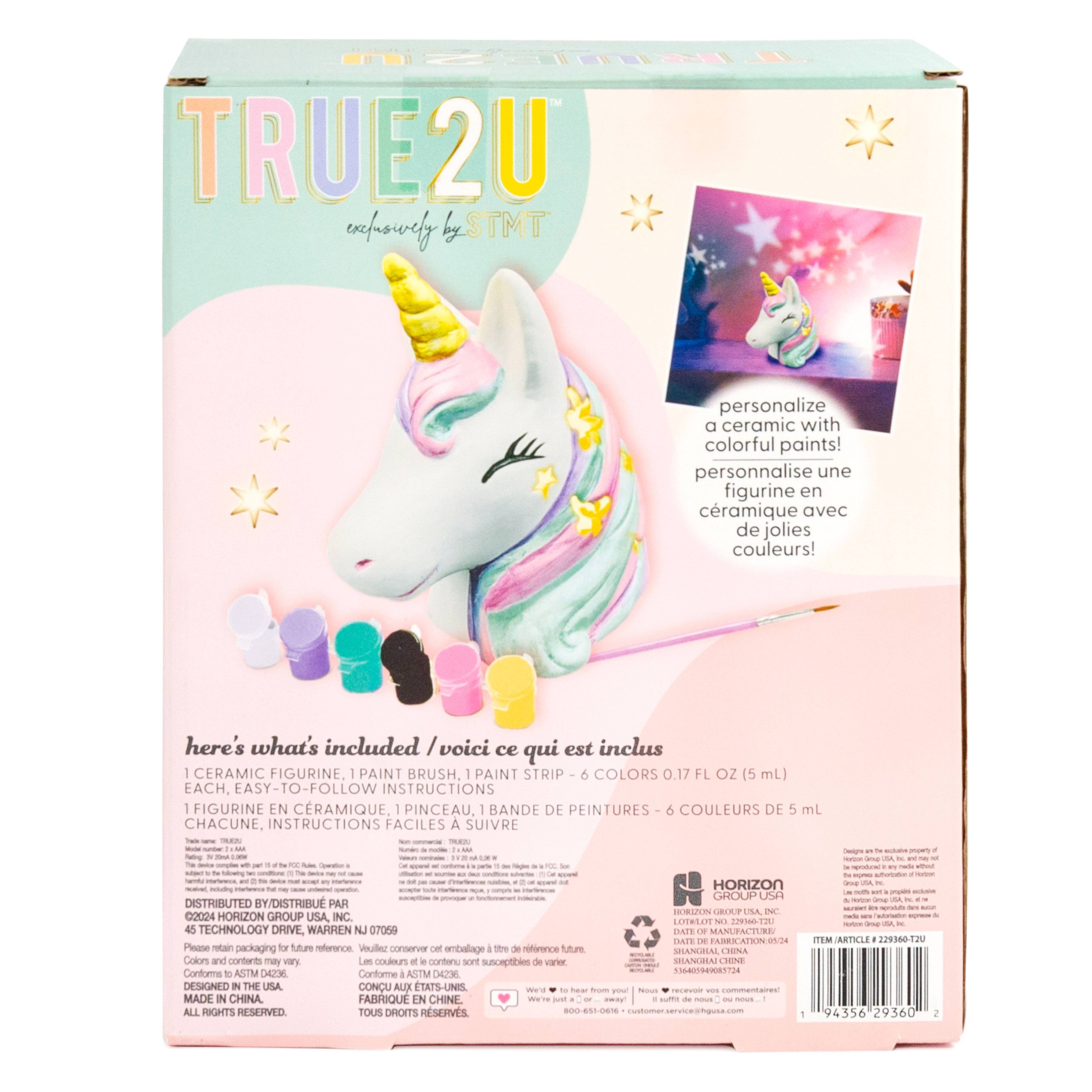 STMT™ True2U™ Paint Your Own Light-Up Unicorn Décor