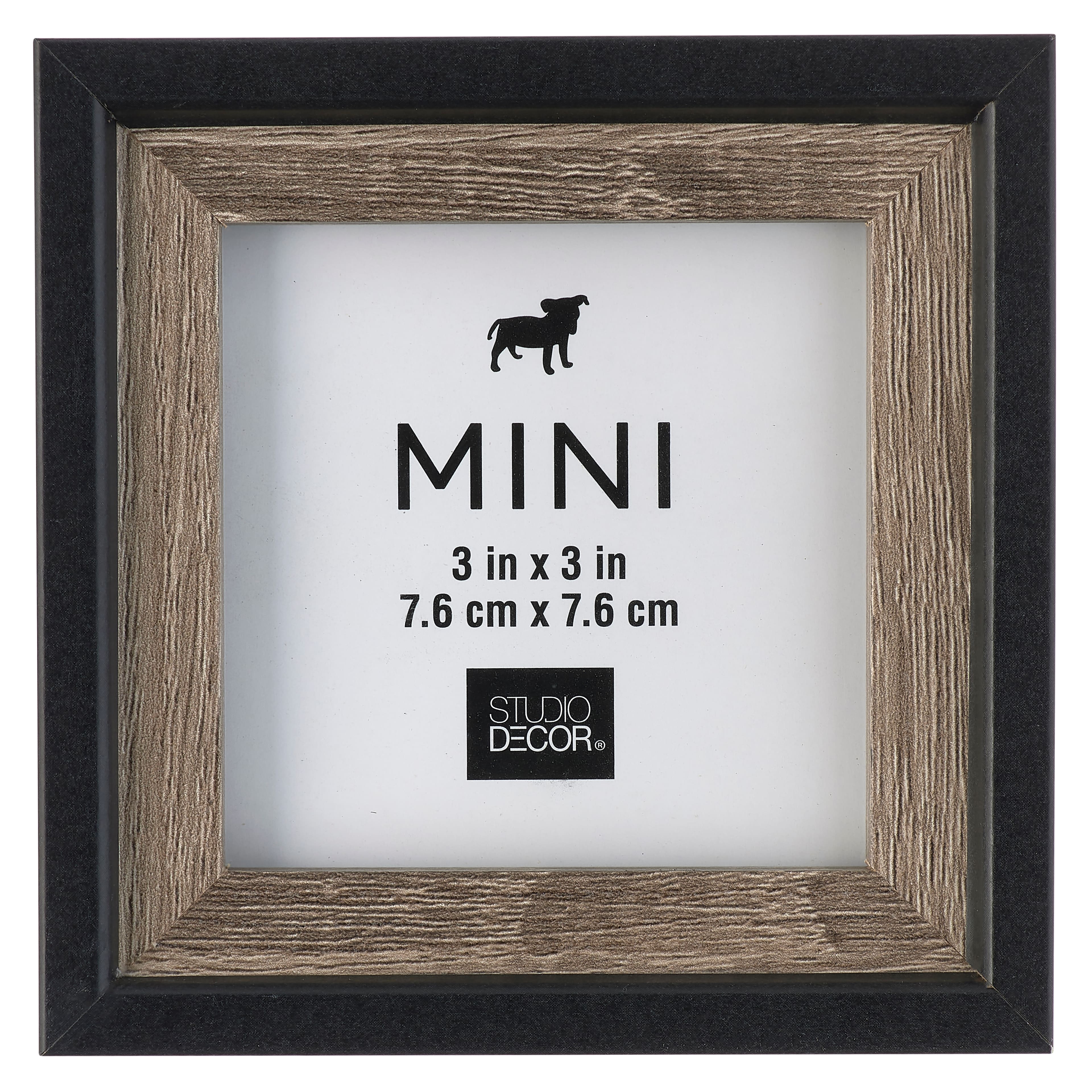 24 Pack: Gray & Black 3" x 3" Mini Frame by Studio Décor®