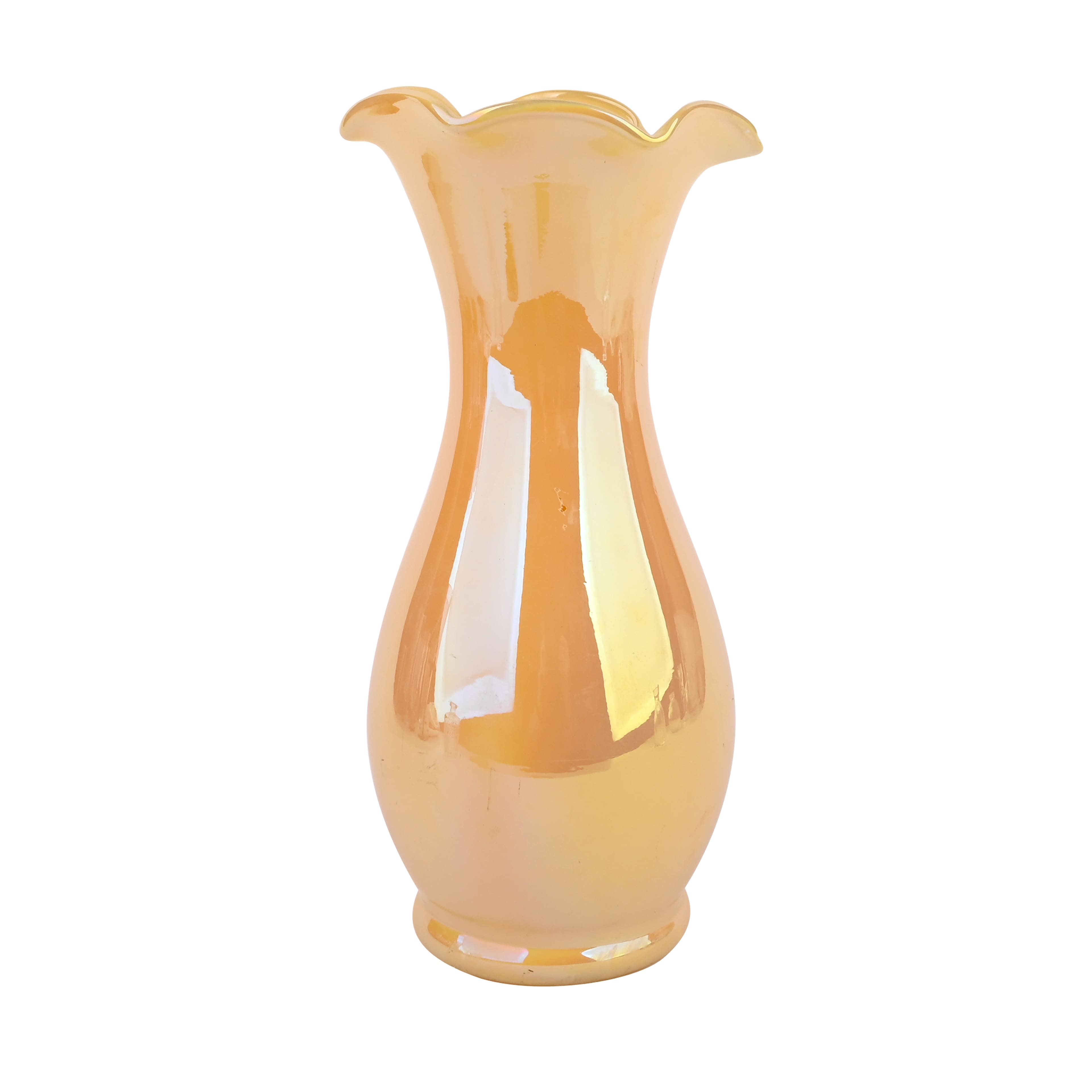 10" Yellow Iridescent Glass Vase by Ashland®