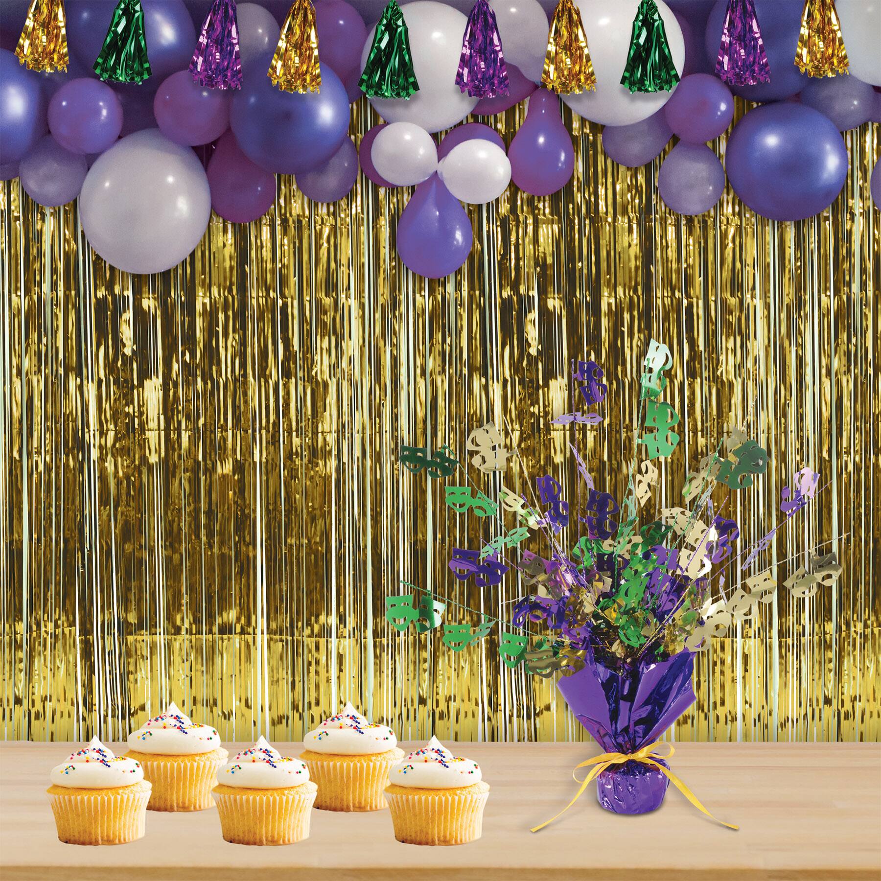 Beistle 15" Mardi Gras Gleam 'N Burst Centerpieces, 2ct.