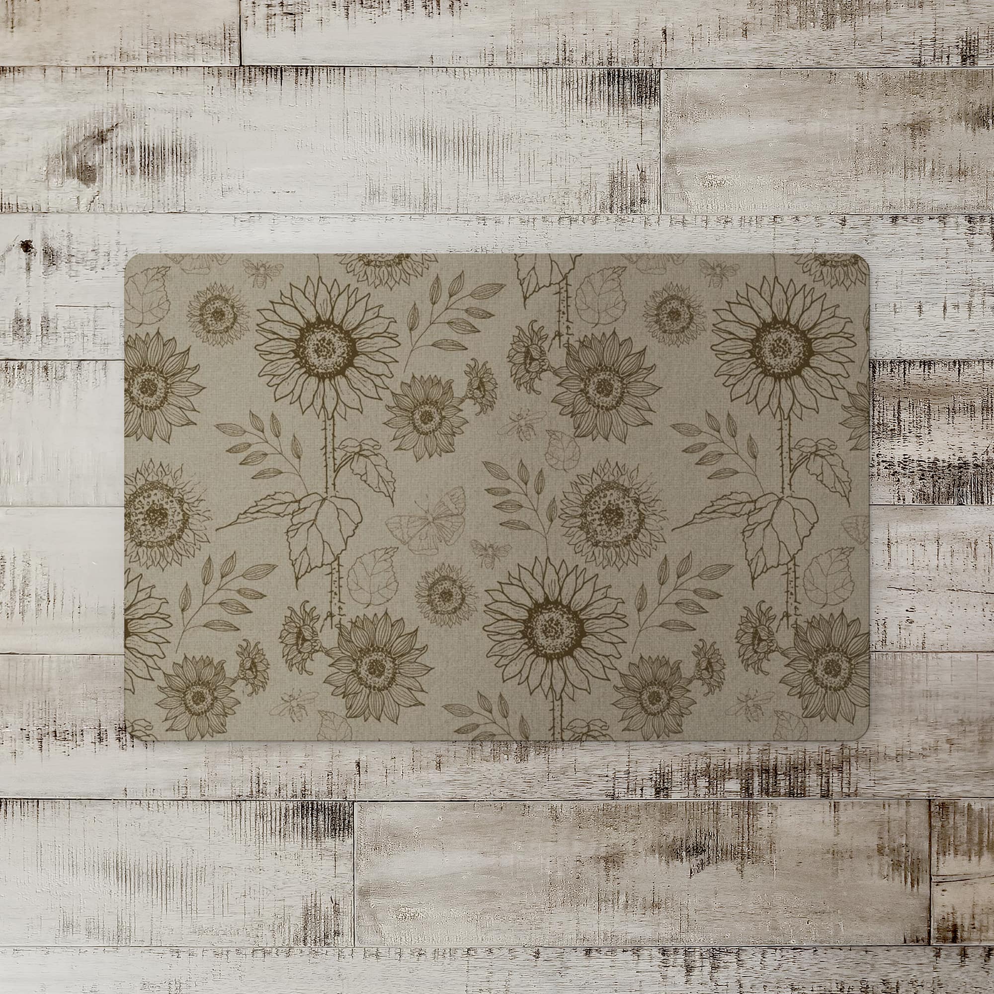 Sunflower Icons Floor Mat