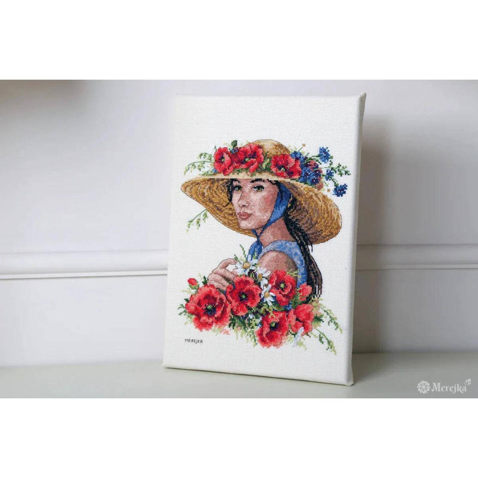 Merejka Flower Hat Counted Cross Stitch Kit
