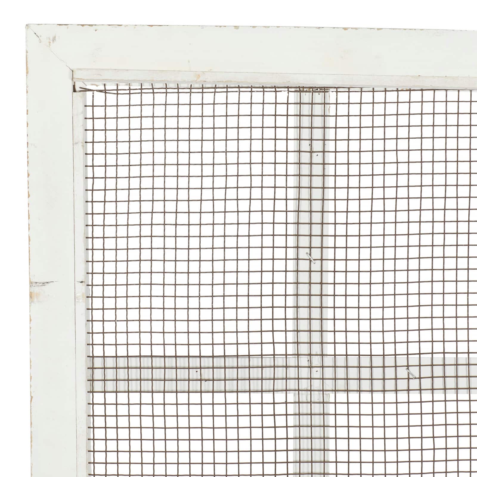 68" Cream Farmhouse Abstract Wood Wall Décor