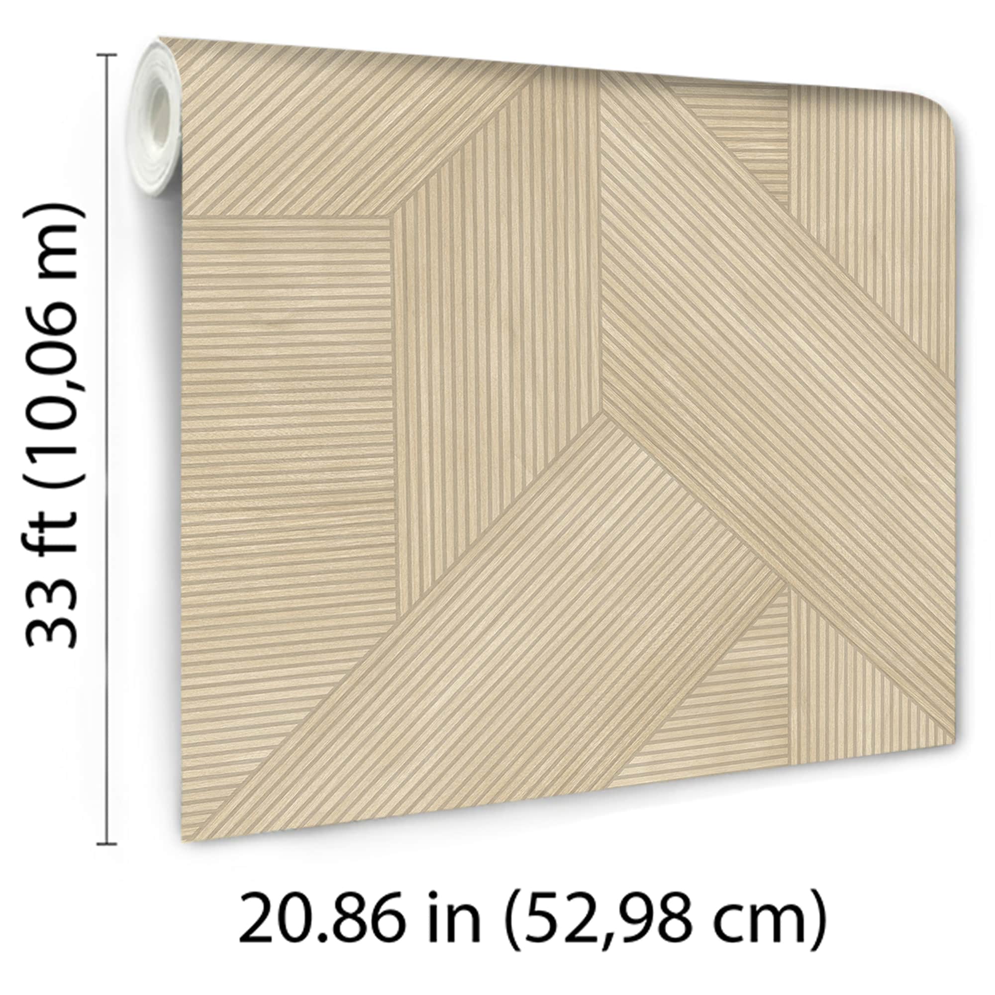 Designs Direct Sculpted Chevron Wood Panels Wallpaper