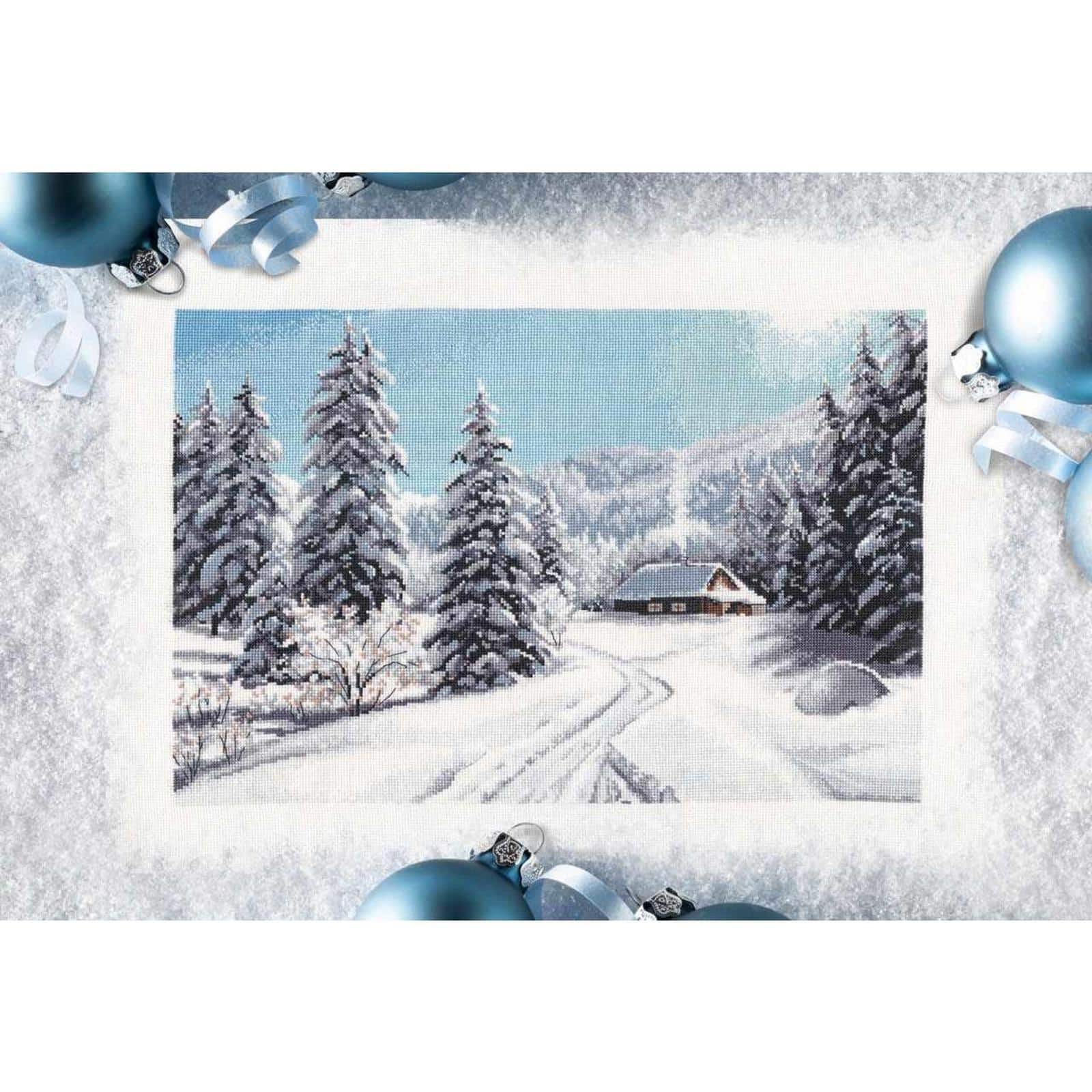 Oven Winter Day Cross Stitch Kit