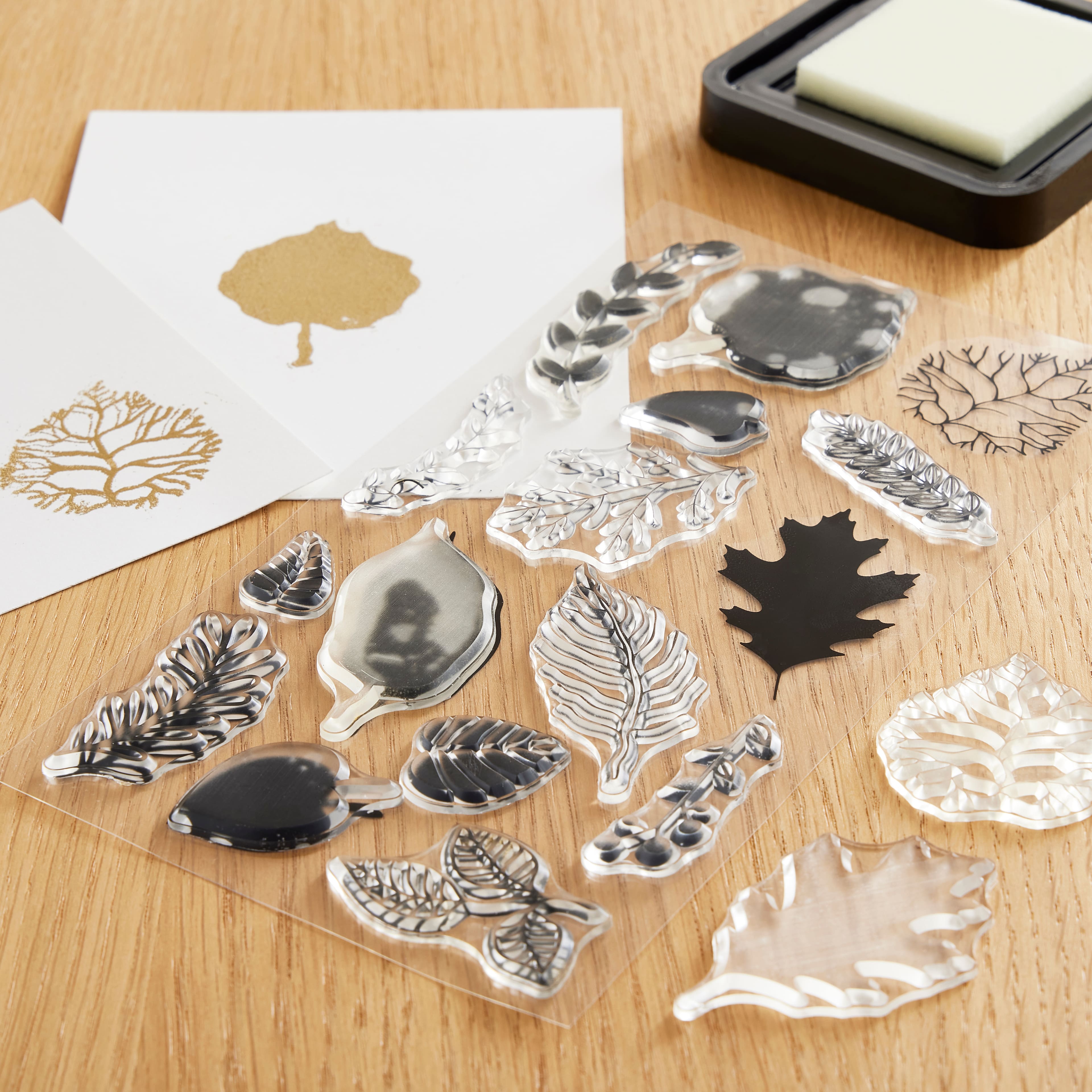 6 Pack: Leaves Clear Stamp Set by Recollections™