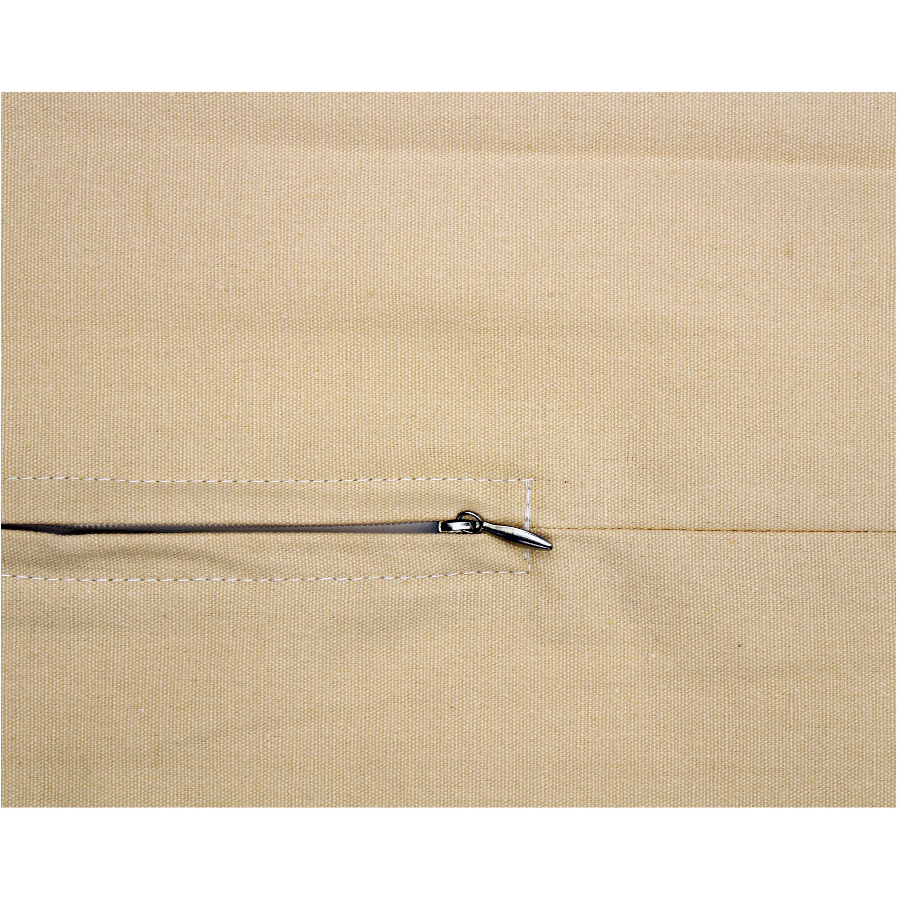 Thea Gouverneur Since 1959® 16" x 16" Beige Pillow Back Panels with Zipper, 3ct.