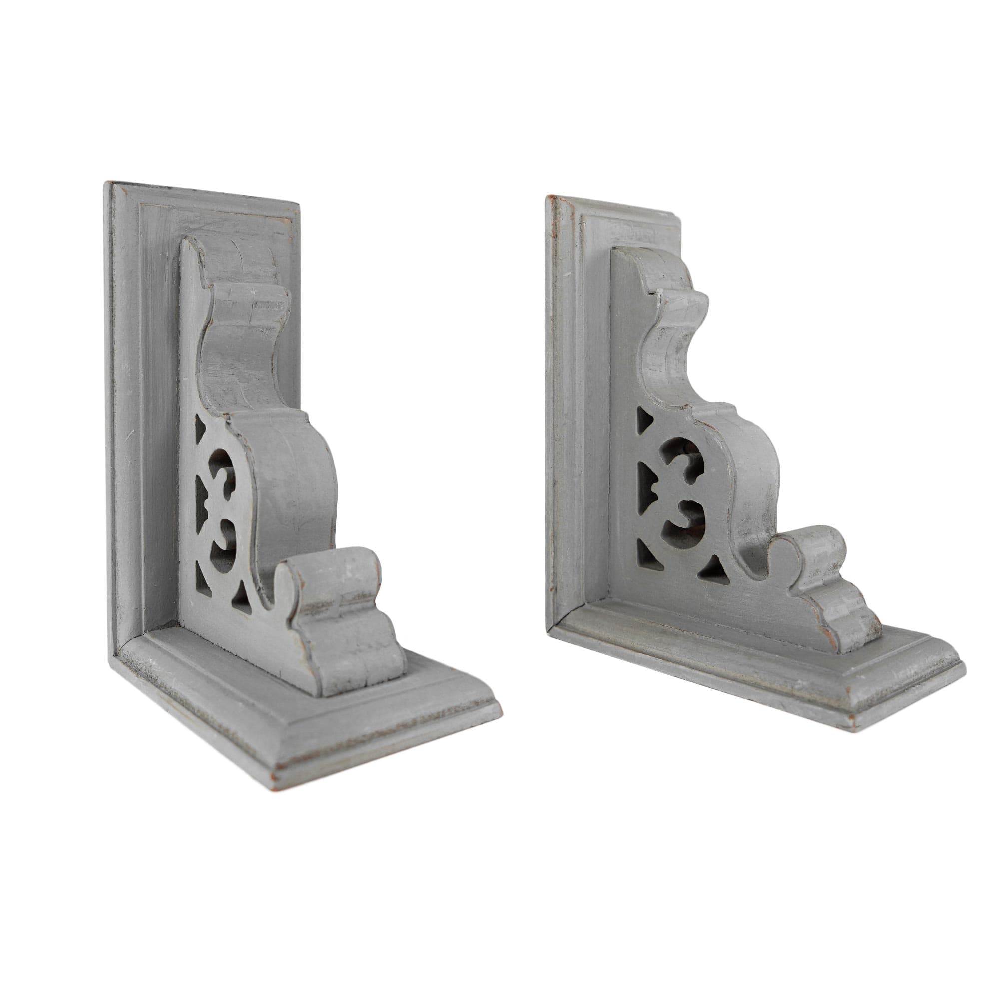 American Art Décor™ 8" Vintage Decorative Wood Bookends, 2ct.