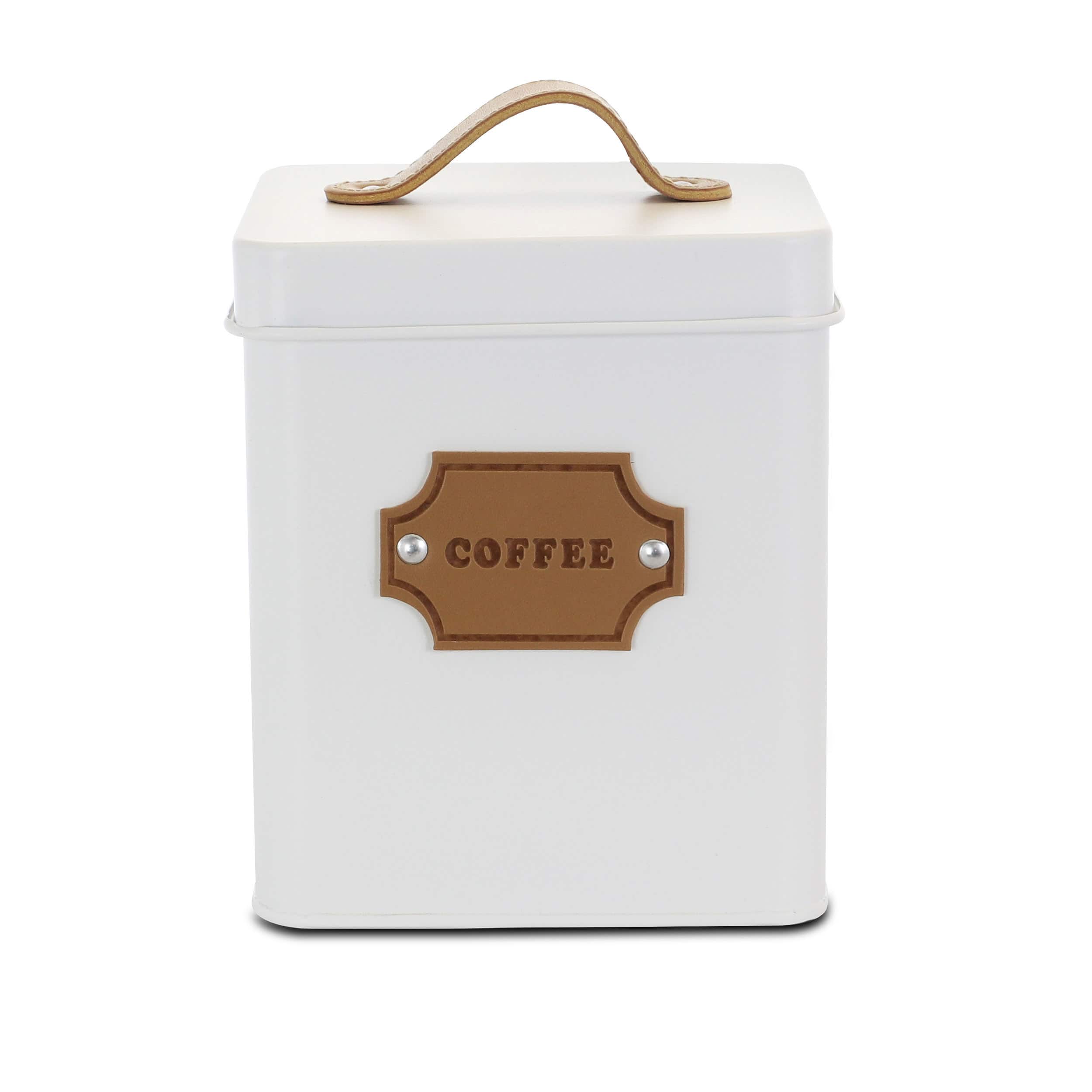 MegaChef Kitchen Food Storage & Organization White 5-Piece Canister Set