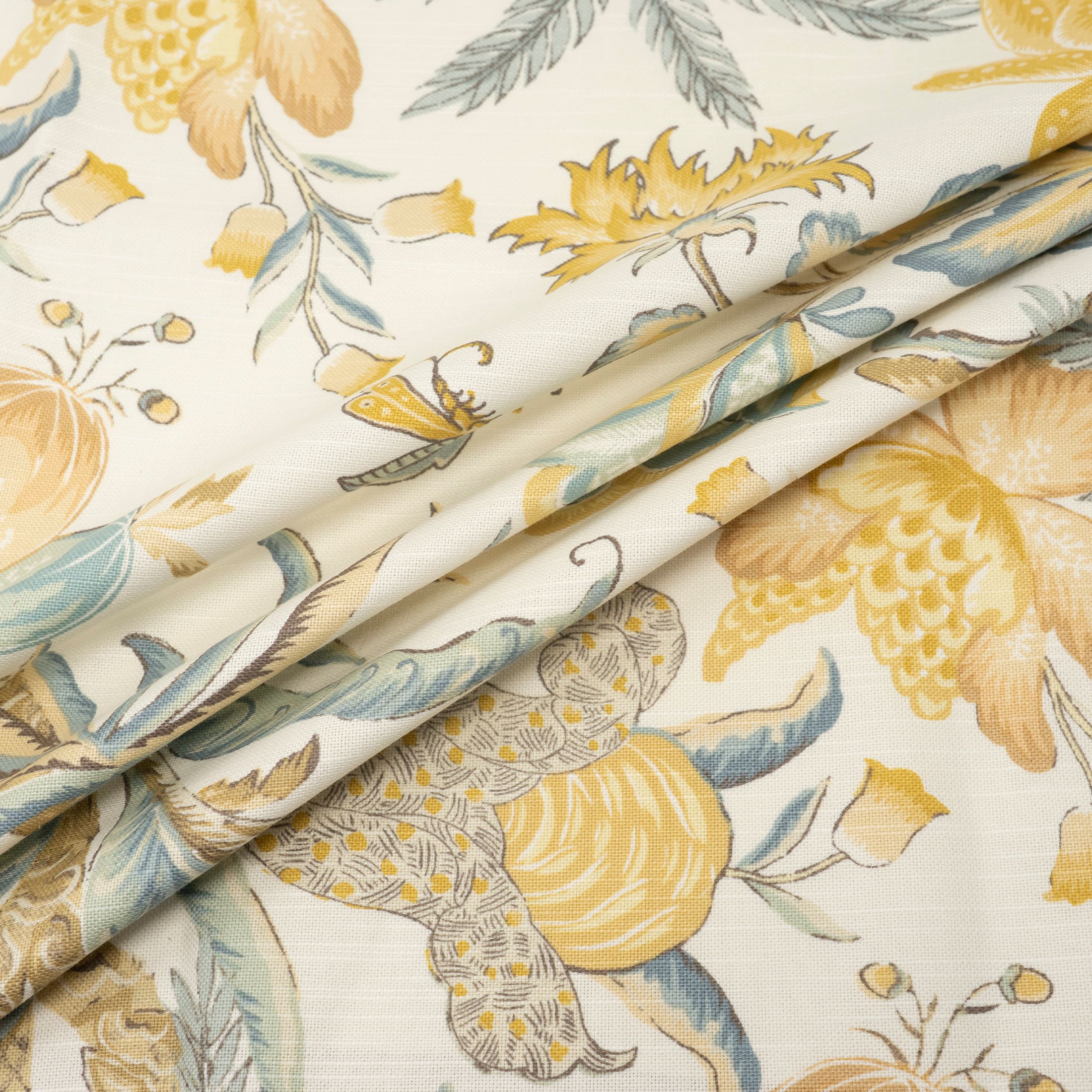 Waverly 54" Blonde Fiji Flora Cotton Fabric