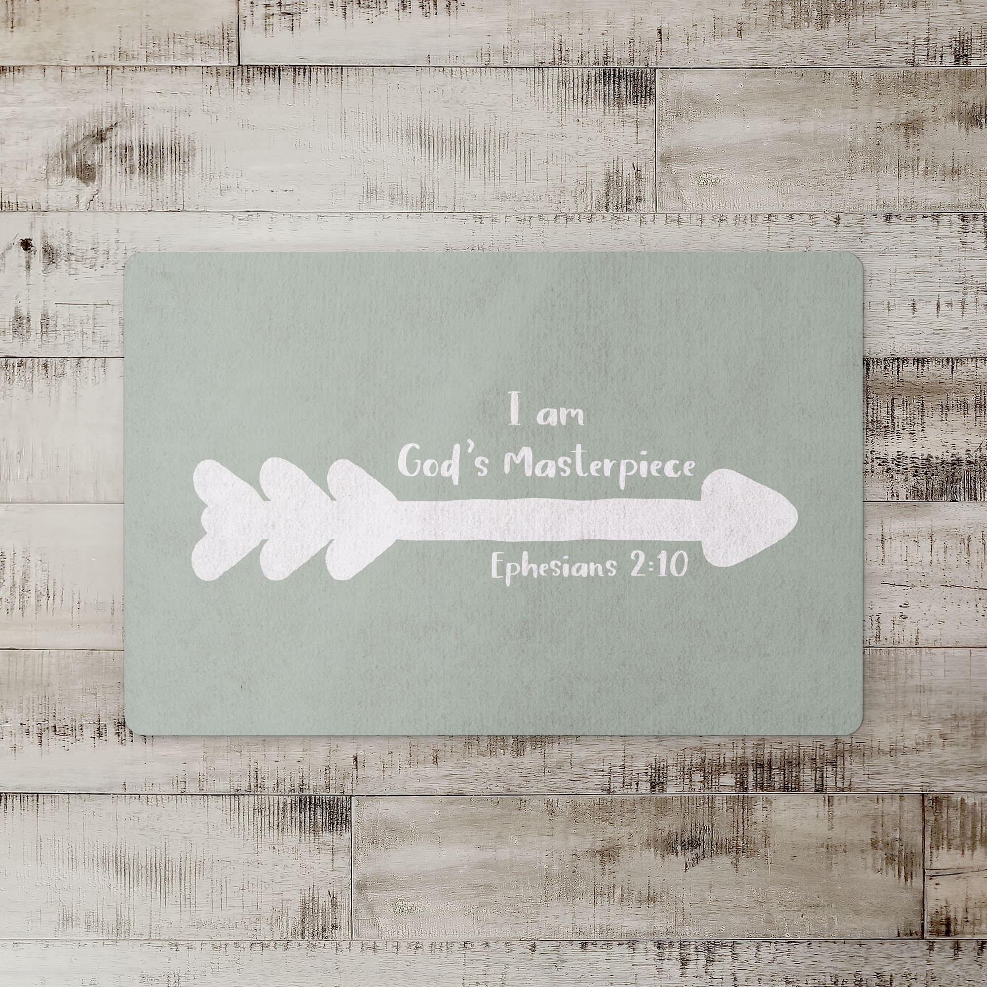 18" x 27" God's Masterpiece Arrow Floor Mat