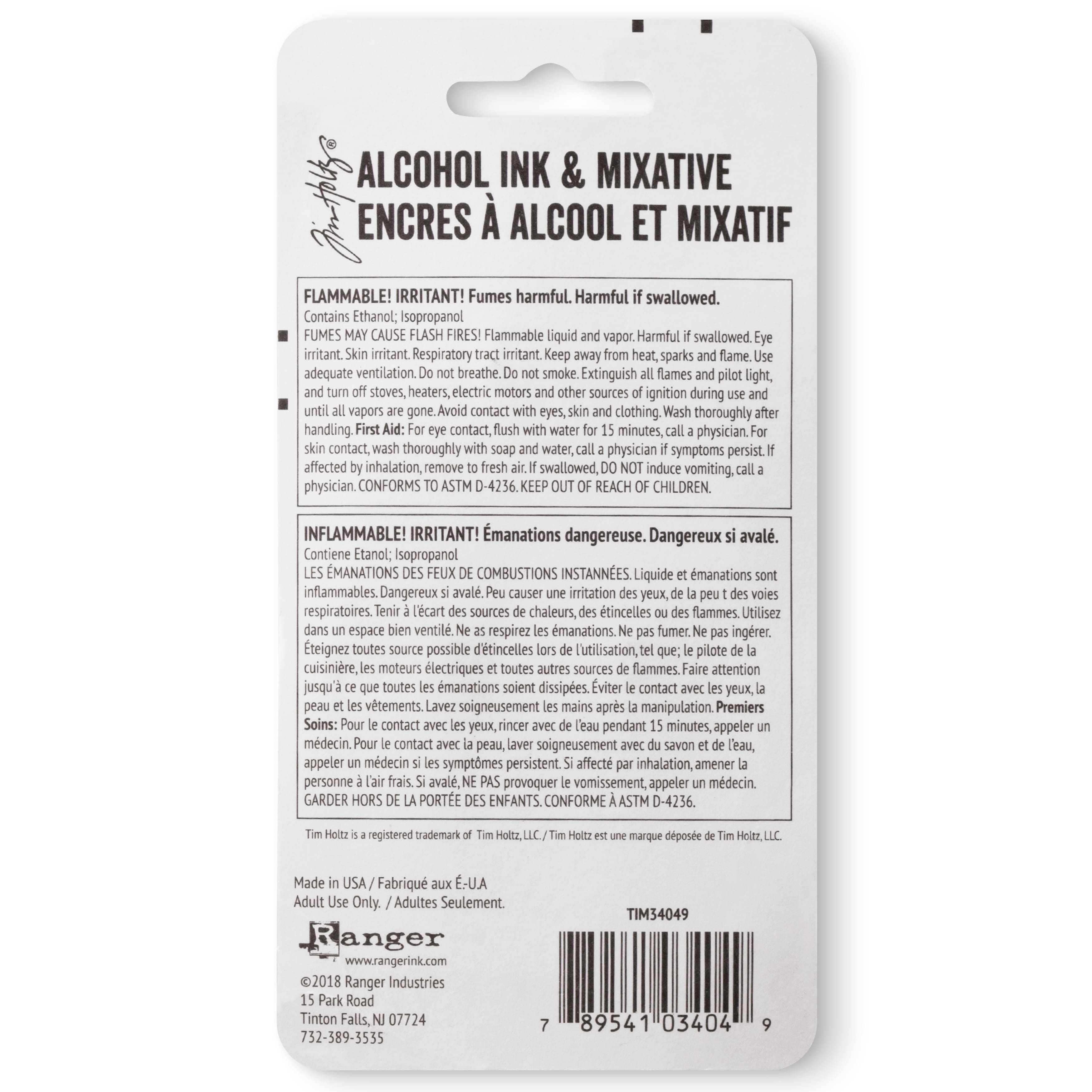 6 Packs: 2 ct. (12 total) Tim Holtz® Black & White Alcohol Ink Set