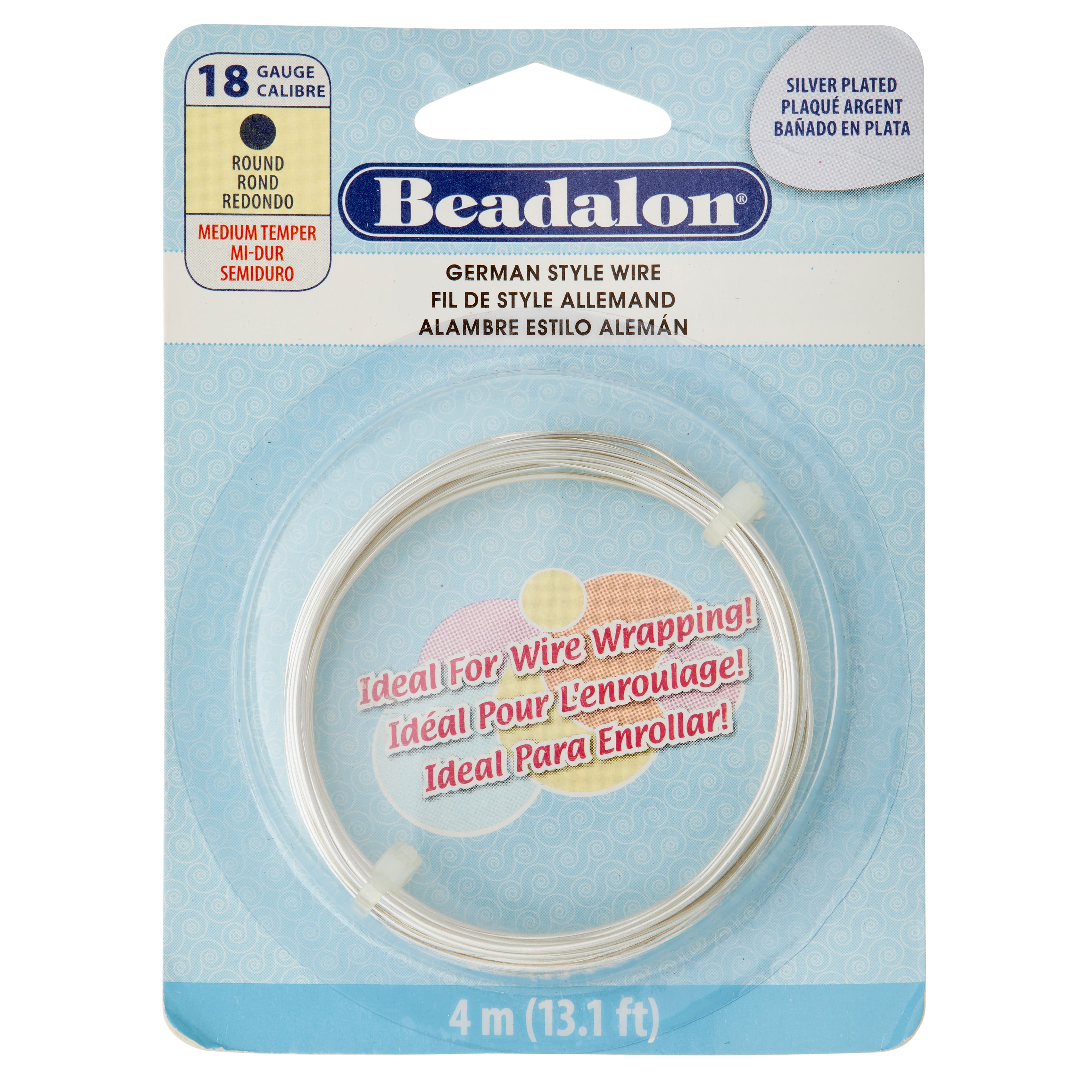 Beadalon® German Style Wire, Round, 18 Gauge