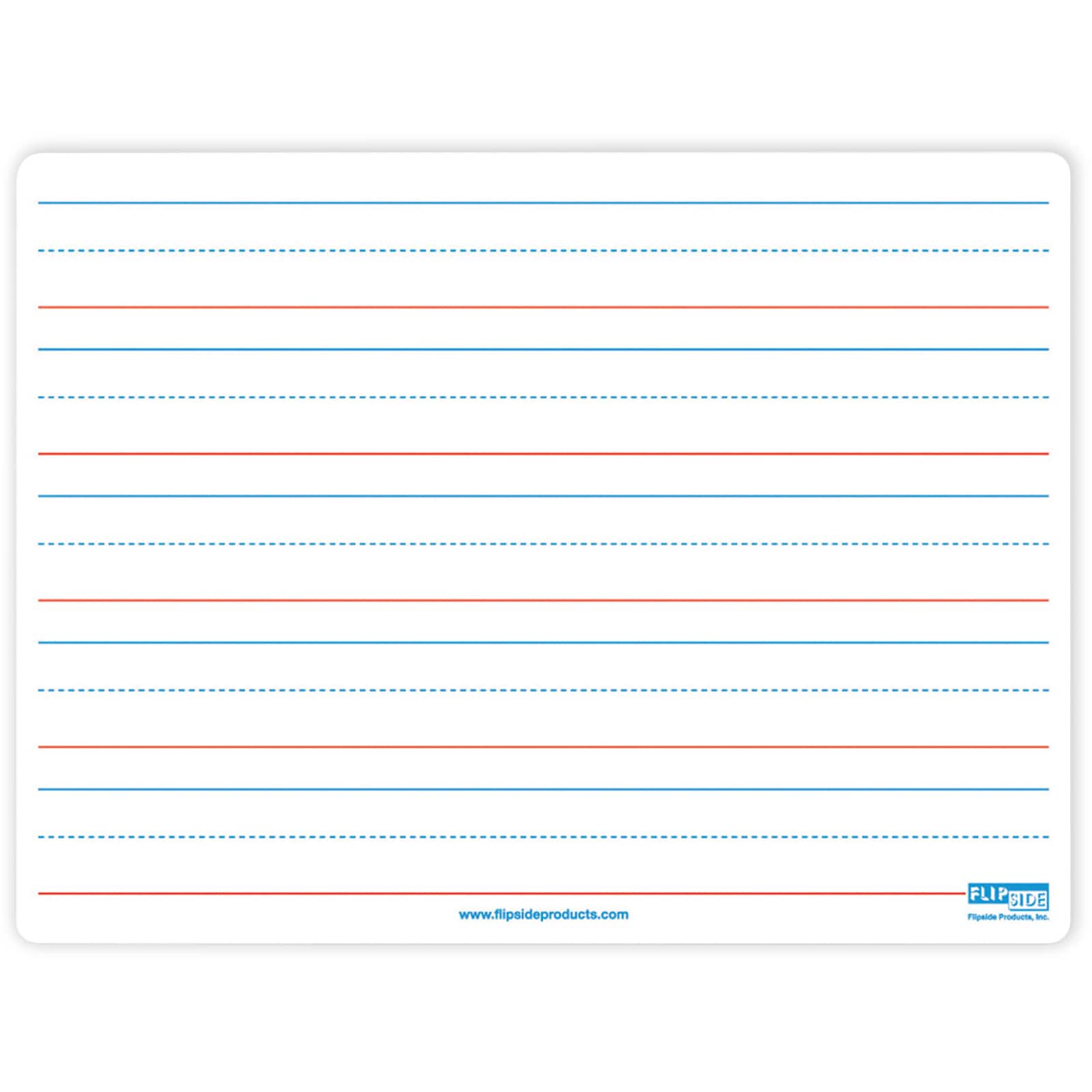 Ruled & Blank Flipside Two-Sided Dry Erase Board, Pack of 3