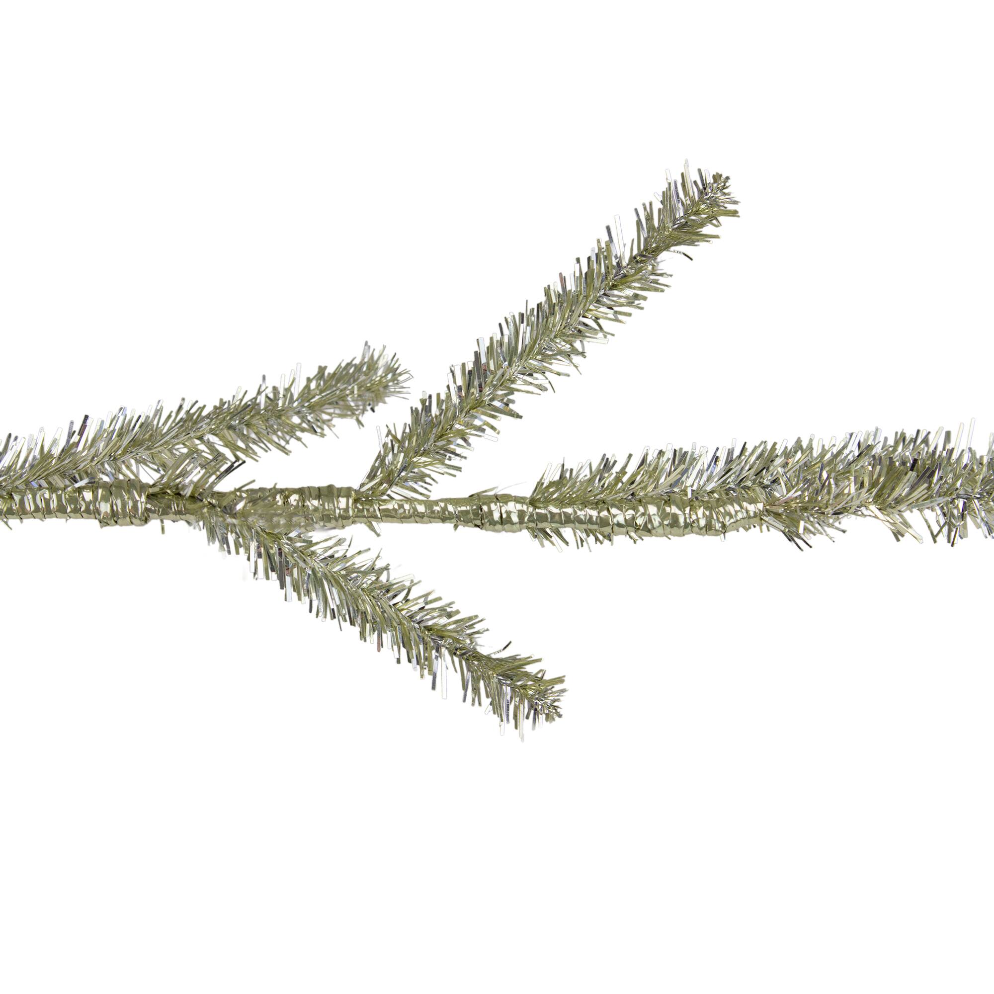 3ft. Unlit Champagne Tinsel Artificial Christmas Twig Tree